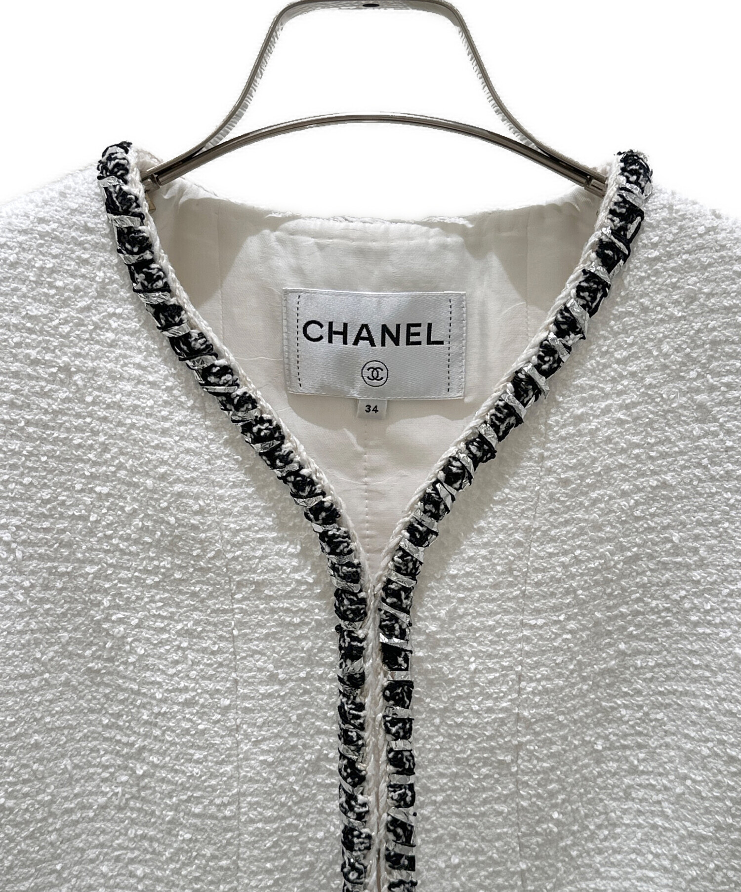 中古・古着通販】CHANEL (シャネル) ココボタンツイードジャケット
