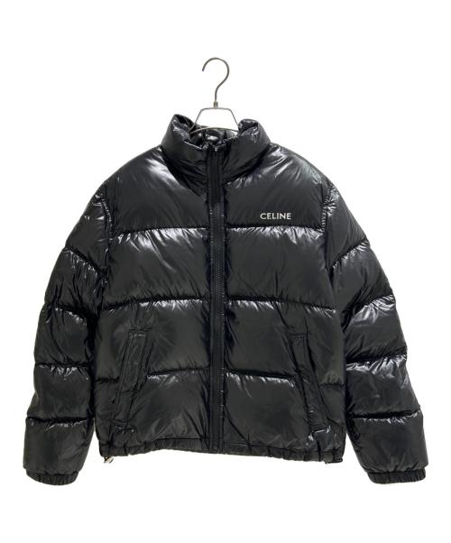 CELINE ブラック ダウンジャケット　値下げ可 中古・古着通販】CELINE (セリーヌ) ロゴダウンジャケット 2W31A595K