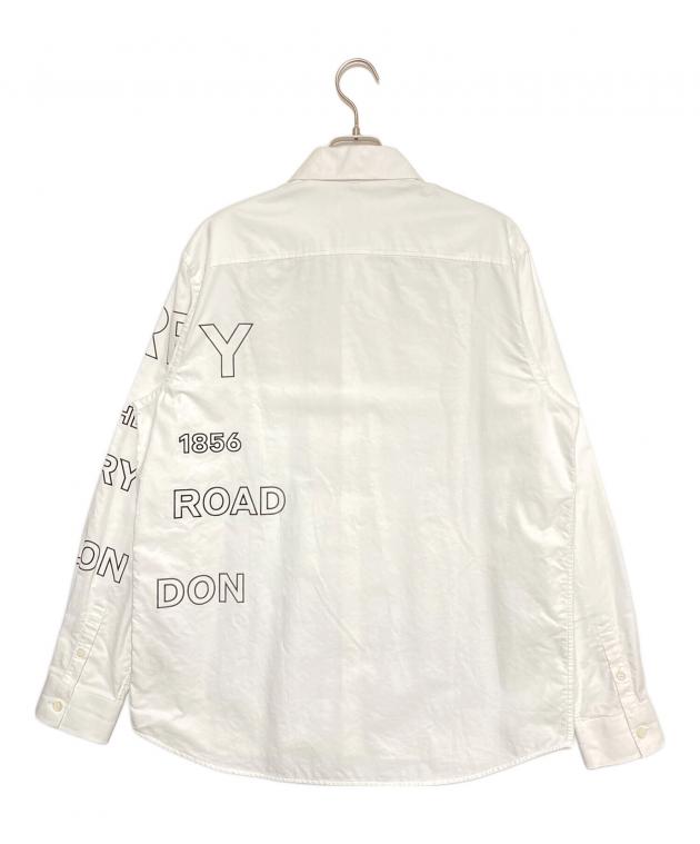 【美品】BURBERRY ホースフェリー ロゴプリント シャツ M ホワイト 中古・古着通販】BURBERRY (バーバリー) ホースフェリーロゴシャツ