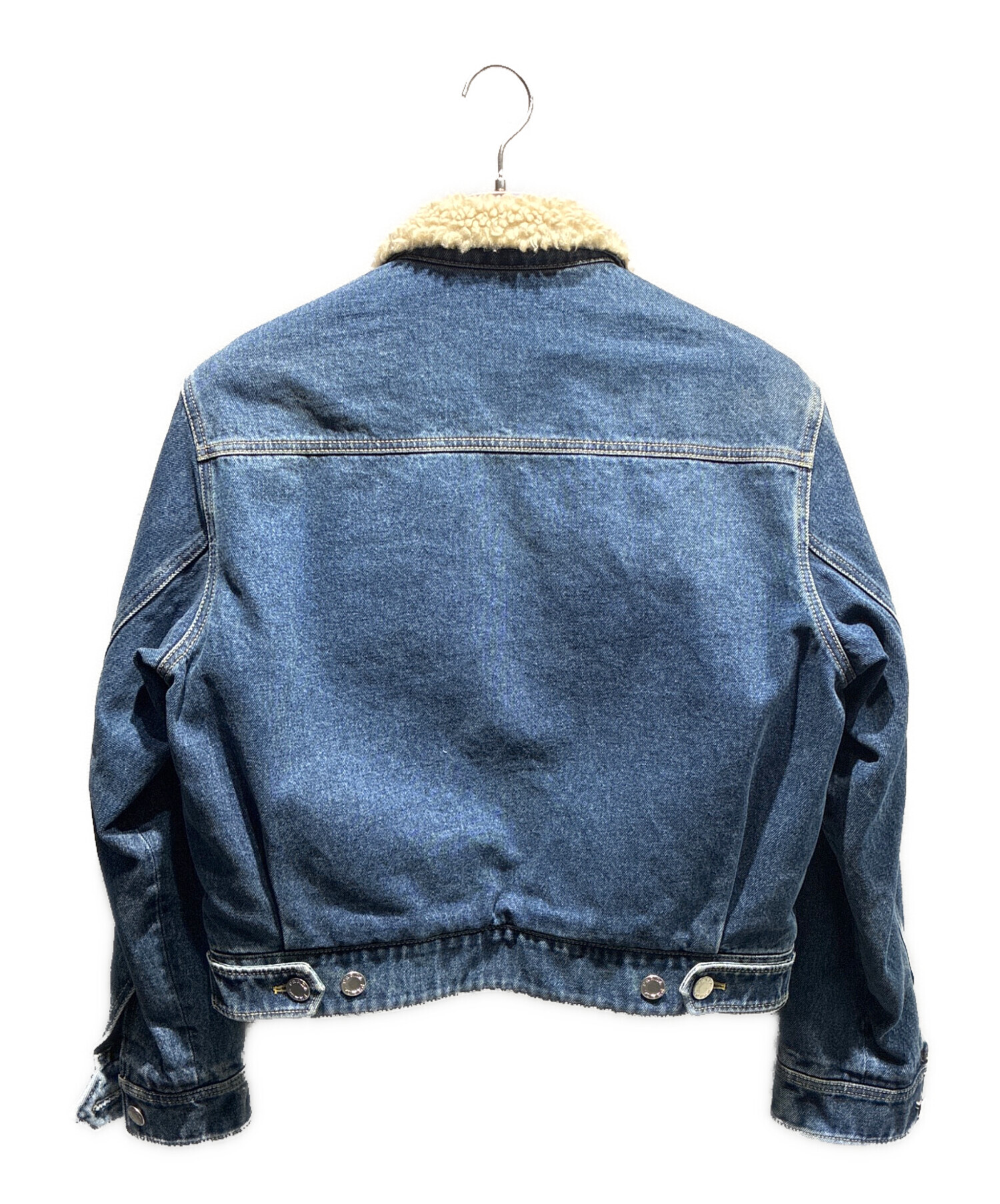 中古・古着通販】PRADA (プラダ) ロゴプレートデニムボアジャケット