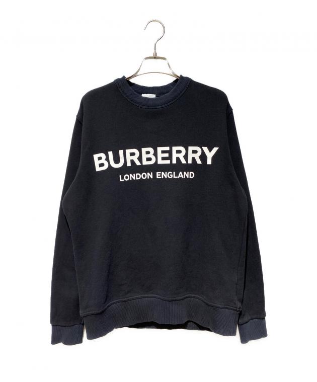 中古・古着通販】BURBERRY (バーバリー) ロゴスウェット ブラック 