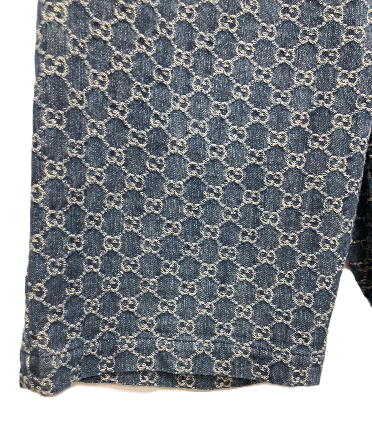 中古・古着通販】GUCCI (グッチ) GGジャガードデニムショートパンツ