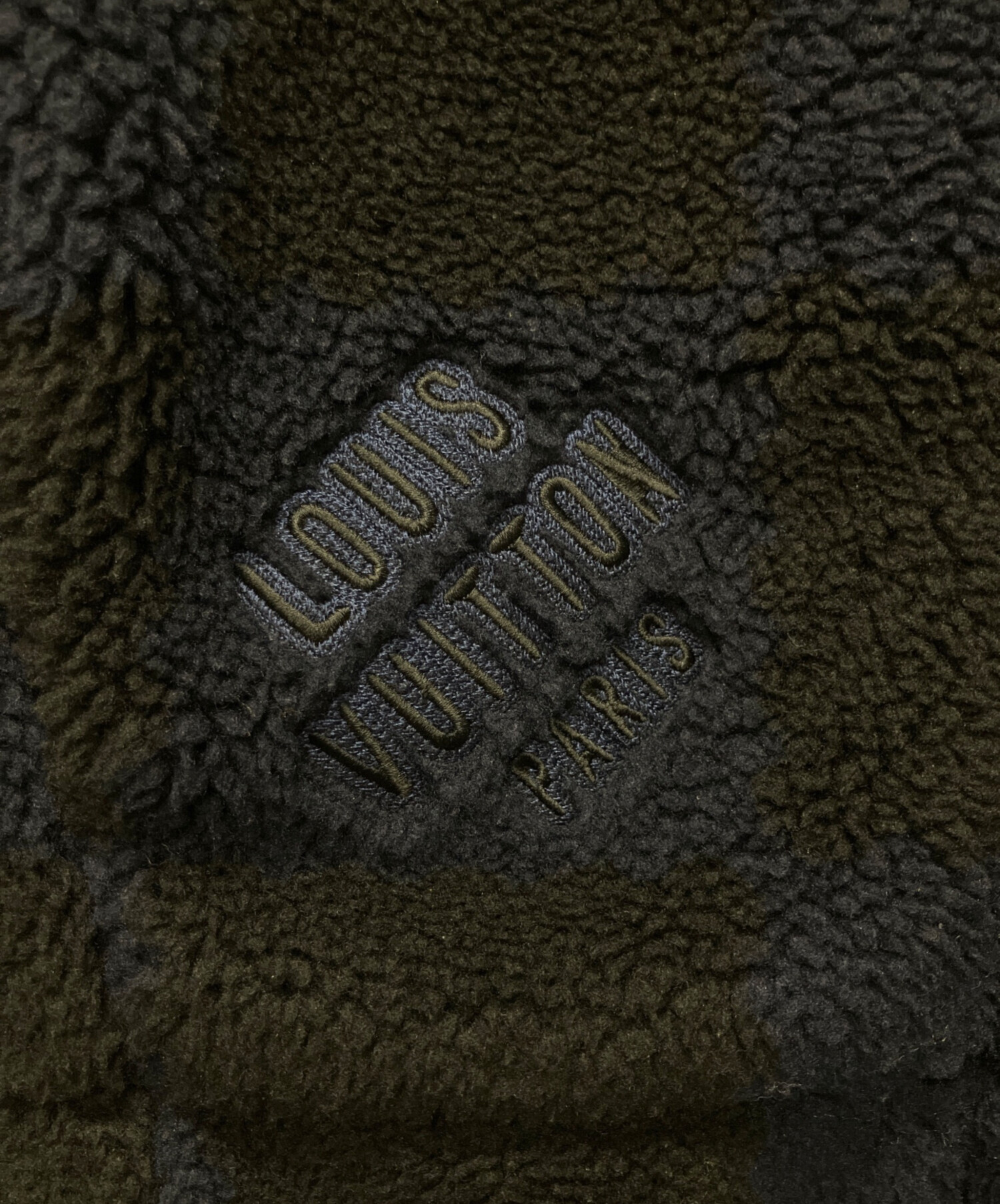 ルイヴィトン　ミリタリージャケット　ダミエ　ネイビー　54 イタリア製 中古・古着通販】LOUIS VUITTON (ルイ ヴィトン) ダミエフリース