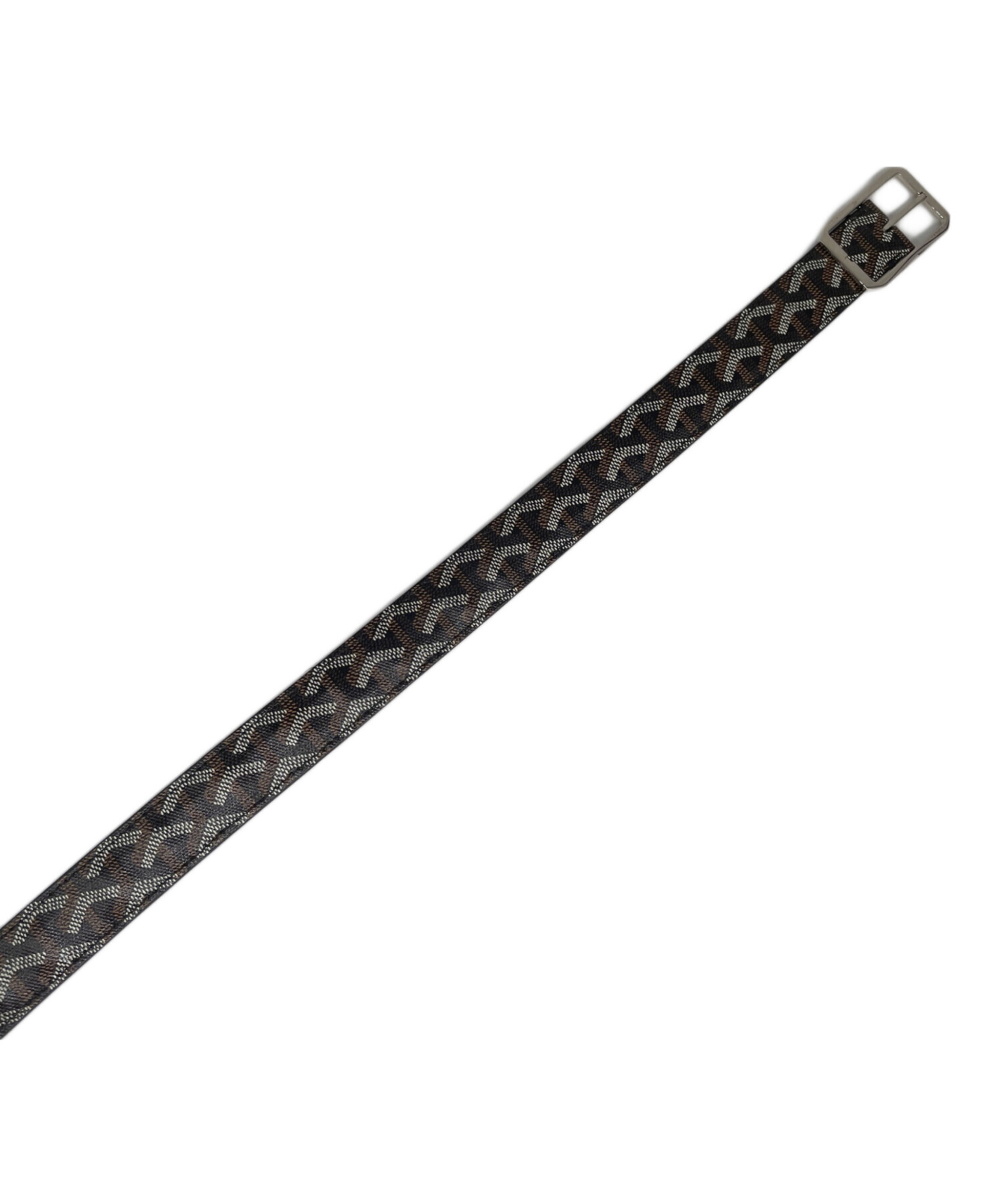 中古・古着通販】GOYARD (ゴヤール) レザーベルト ブラウン×ブラック