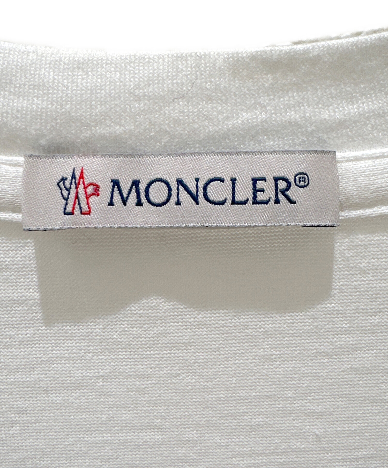 中古・古着通販】MONCLER (モンクレール) トリコロールステッチTシャツ 