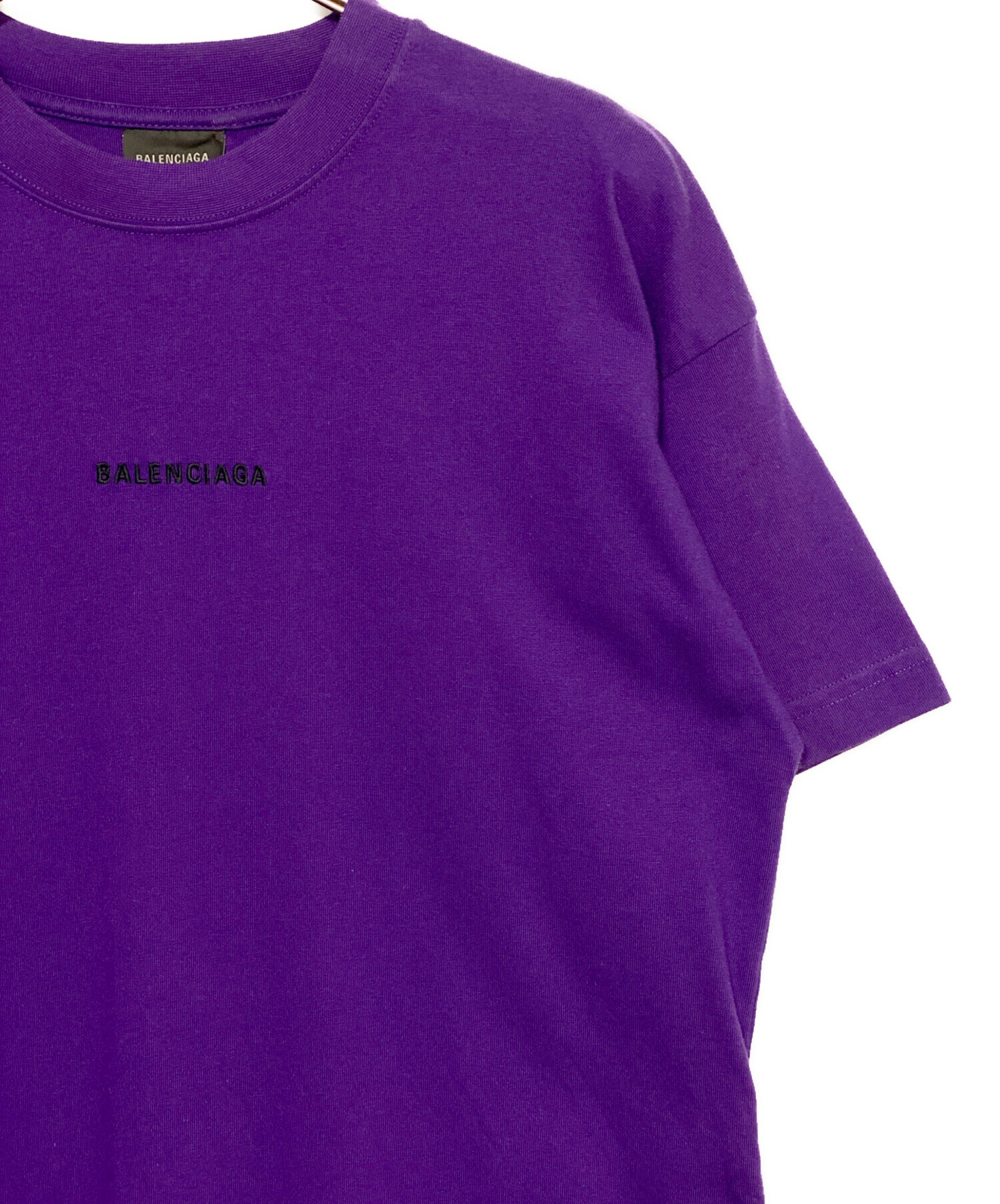 中古・古着通販】BALENCIAGA (バレンシアガ) ロゴTシャツ パープル