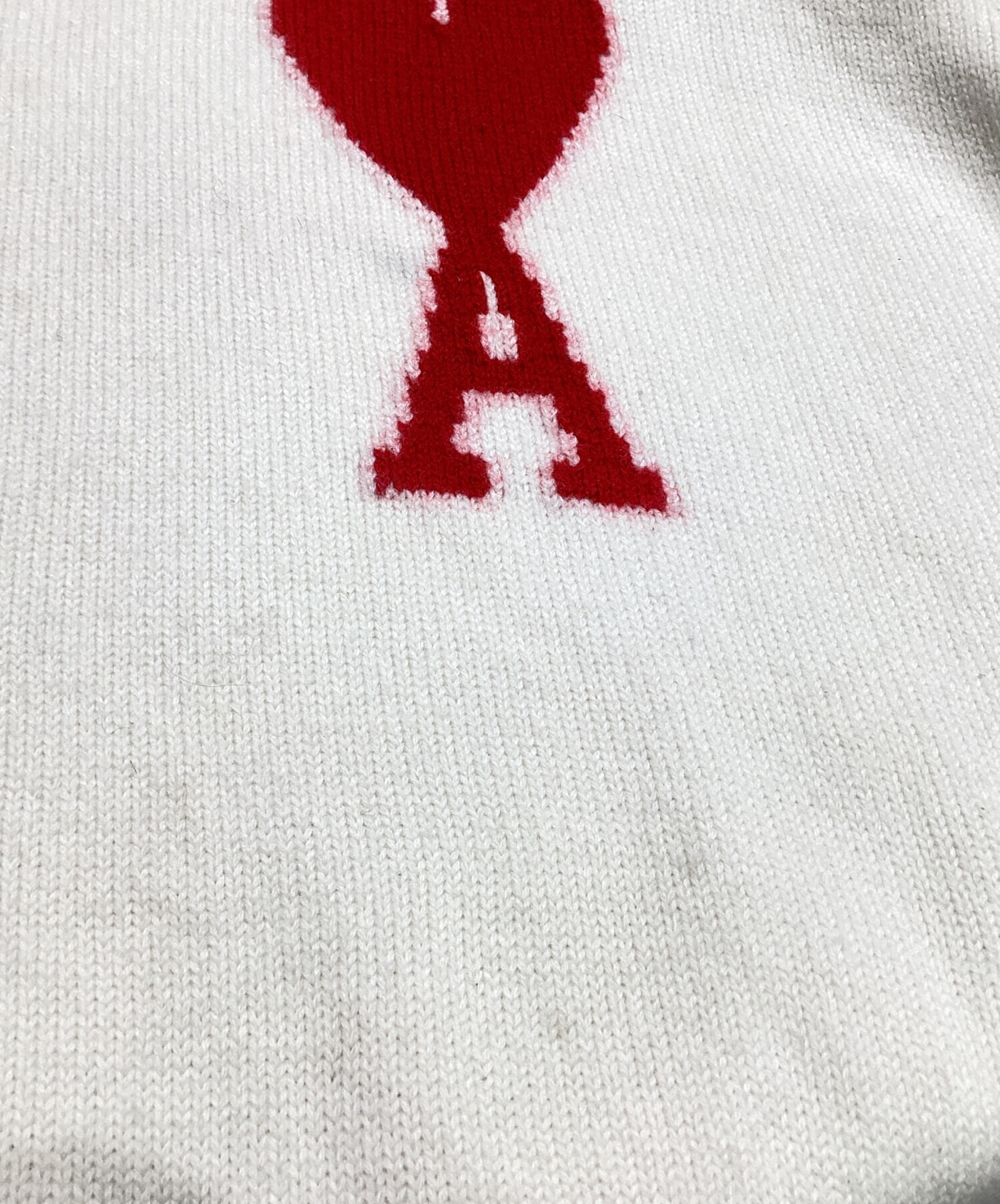 中古・古着通販】AMIPARIS (アミパリス) AMI ハートロゴ ニット プル