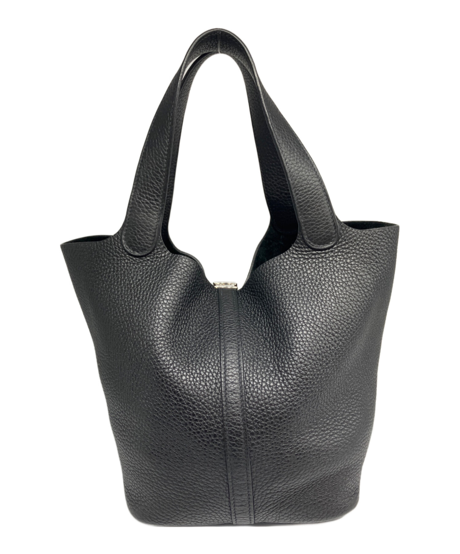 エルメス HERMES ピコタンロックMM K刻 ブラック シルバー金具 