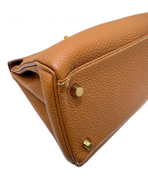 中古・古着通販】HERMES (エルメス) ケリー28 内縫い/トゴ/ ゴールド