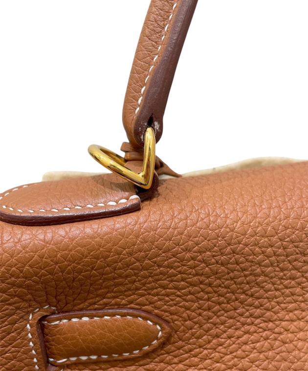 中古・古着通販】HERMES (エルメス) ケリー28 内縫い/トゴ/ ゴールド