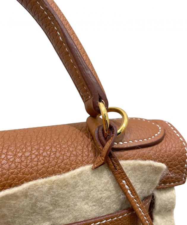 中古・古着通販】HERMES (エルメス) ケリー28 内縫い/トゴ/ ゴールド