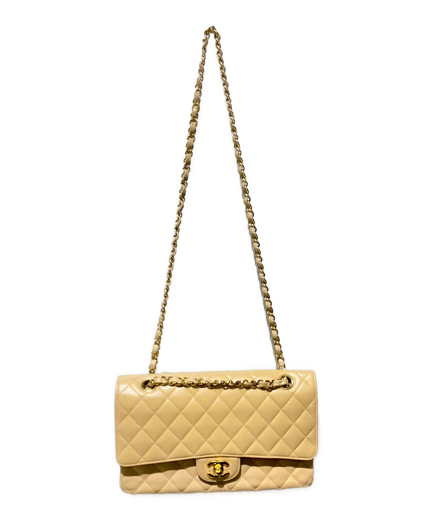 中古・古着通販】CHANEL (シャネル) Wフラップチェーンショルダー  