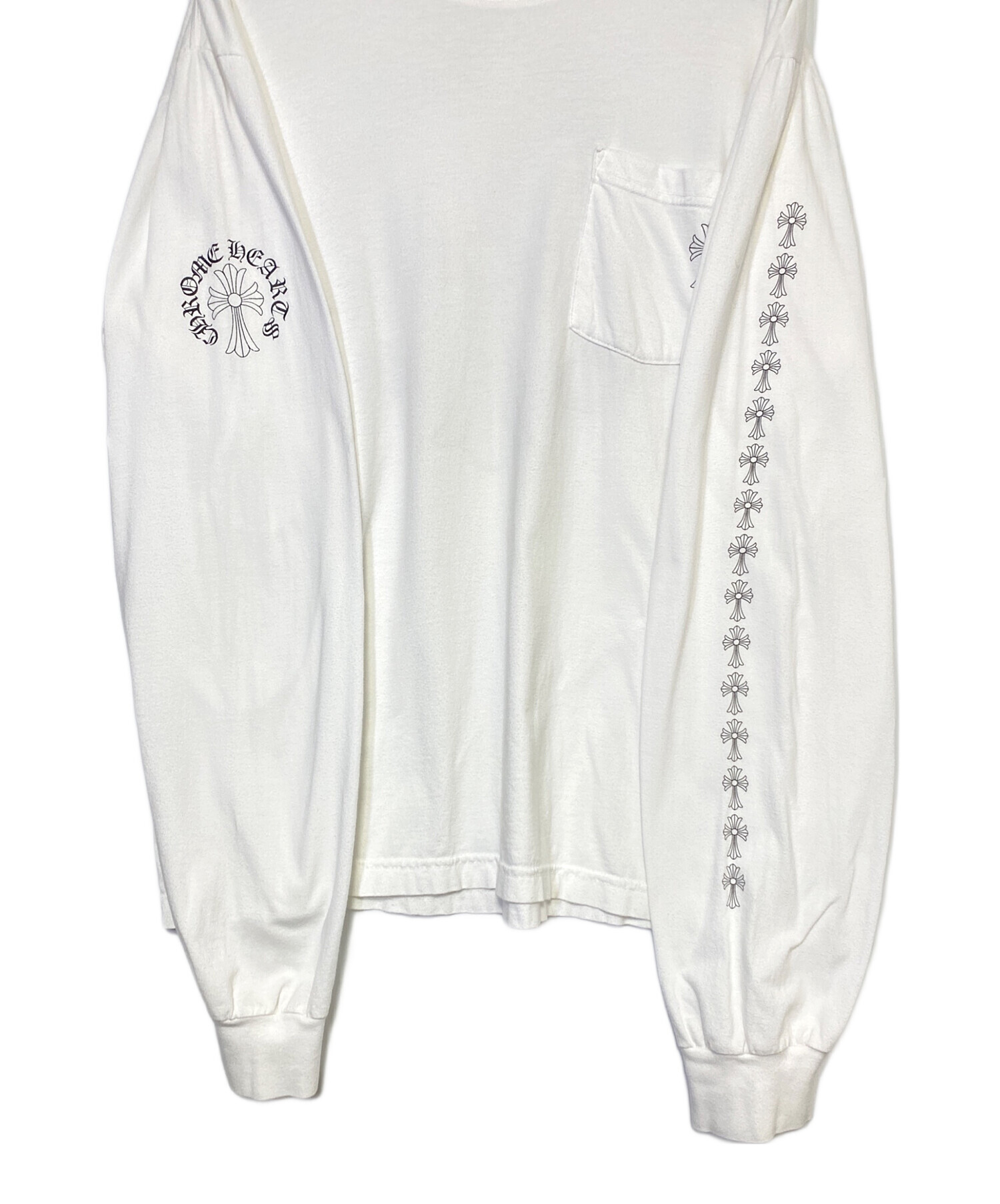 中古・古着通販】CHROME HEARTS (クロムハーツ) CHクロスロングTシャツ