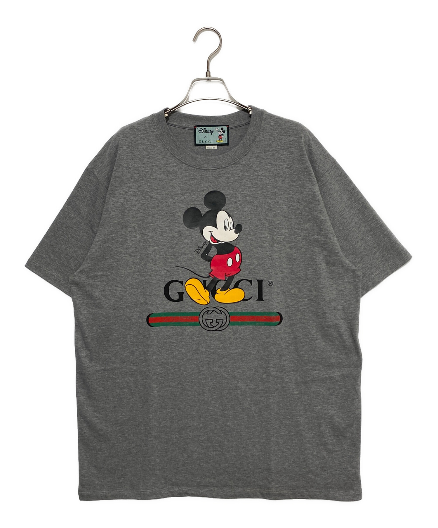 中古・古着通販】GUCCI (グッチ) ミッキーロゴTシャツ グレー サイズ:L