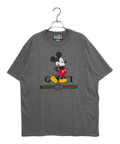 【中古】グッチ GUCCI × DISNEY ディズニー コラボ ミッキー ロゴ プリント Tシャツ Sサイズ ☆AA★251022 中古・古着通販】GUCCI (グッチ) ミッキーロゴTシャツ グレー サイズ:L