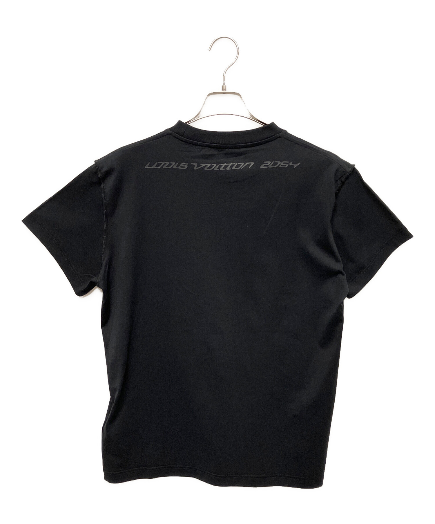 【美品・近年モデル】ルイヴィトン　テルモヒートリアクティブプリント半袖tシャツ黒 LOUIS VUITTON】ルイヴィトン『テルモヒートリアクティブプリント 半袖