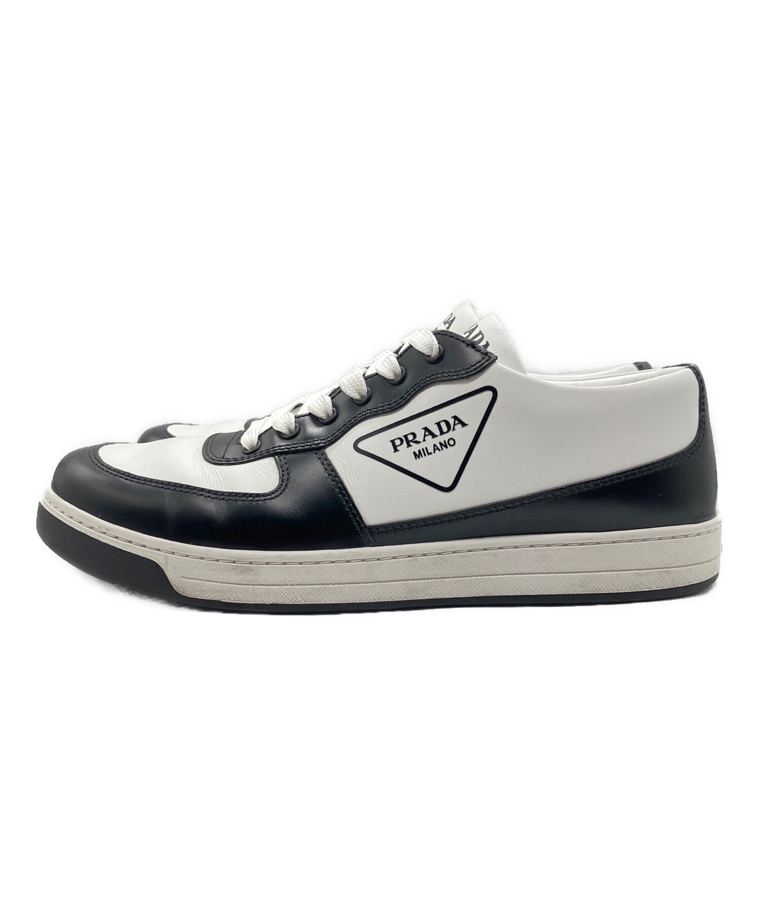中古・古着通販】PRADA (プラダ) トライアングルロゴスニーカー 