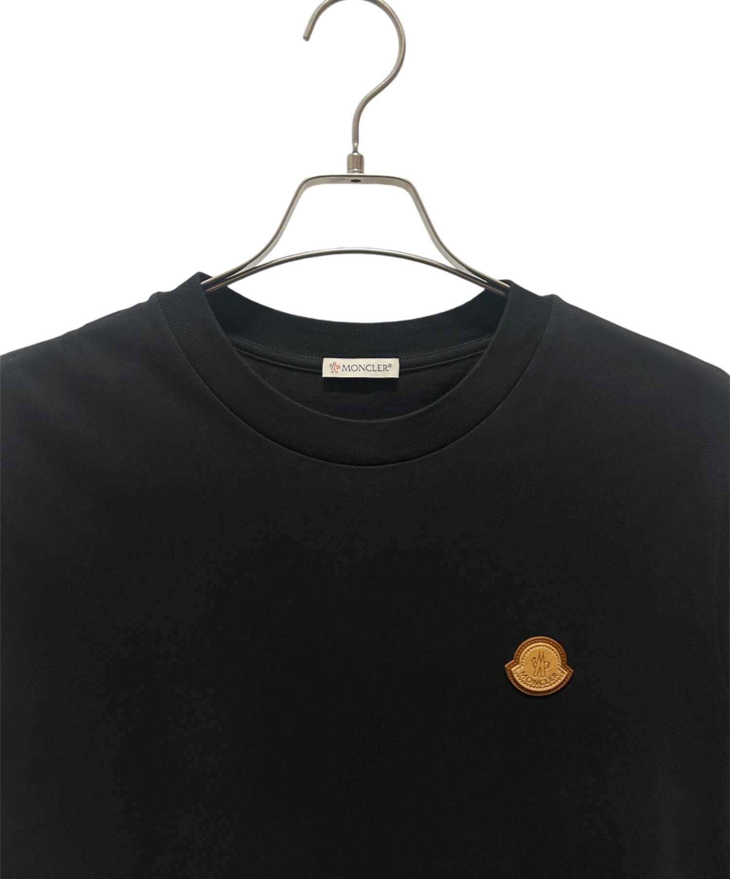 中古・古着通販】MONCLER (モンクレール) レザーパッチクルーネックT 
