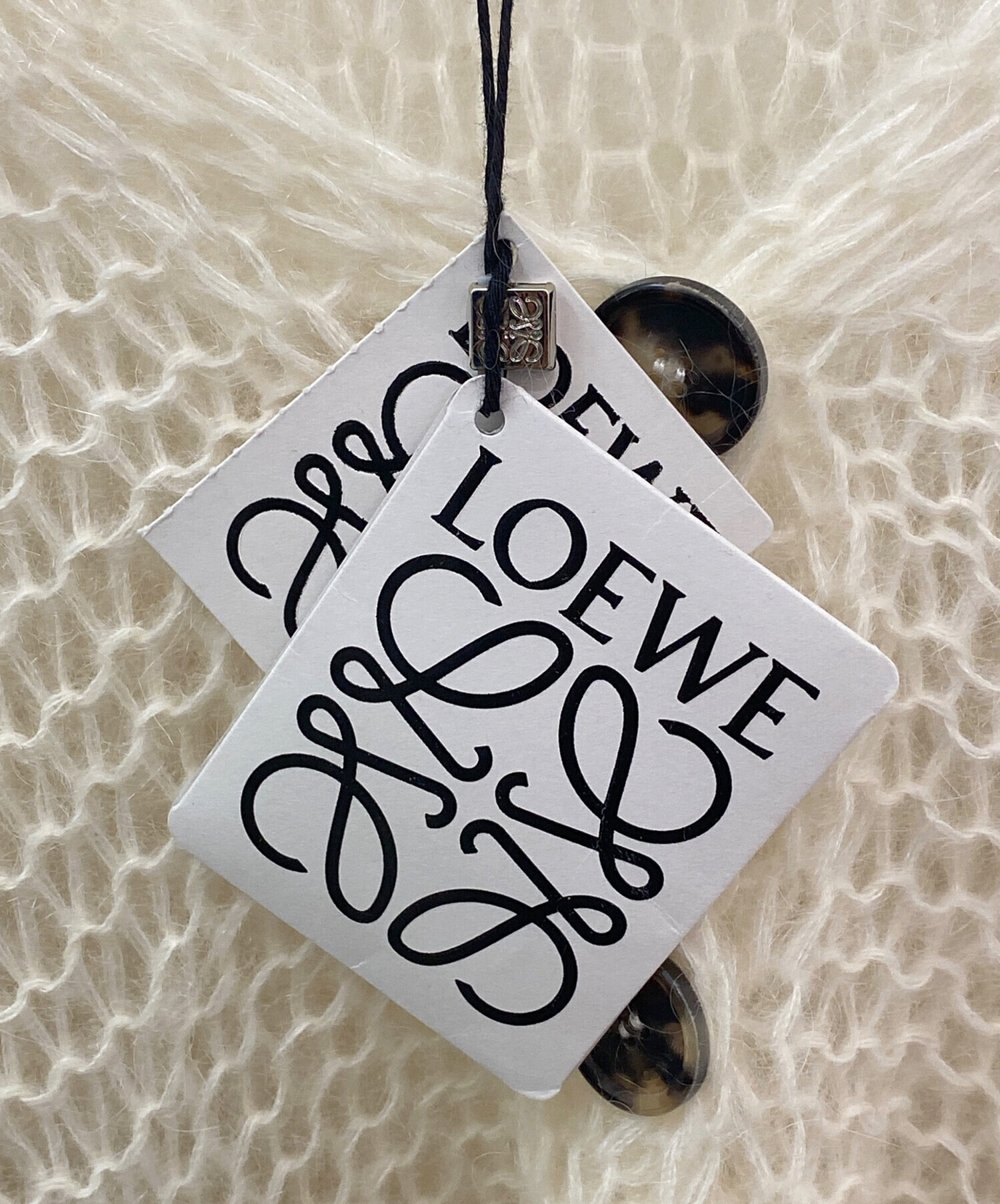 中古・古着通販】LOEWE (ロエベ) アナグラムかぎ編みカーディガン