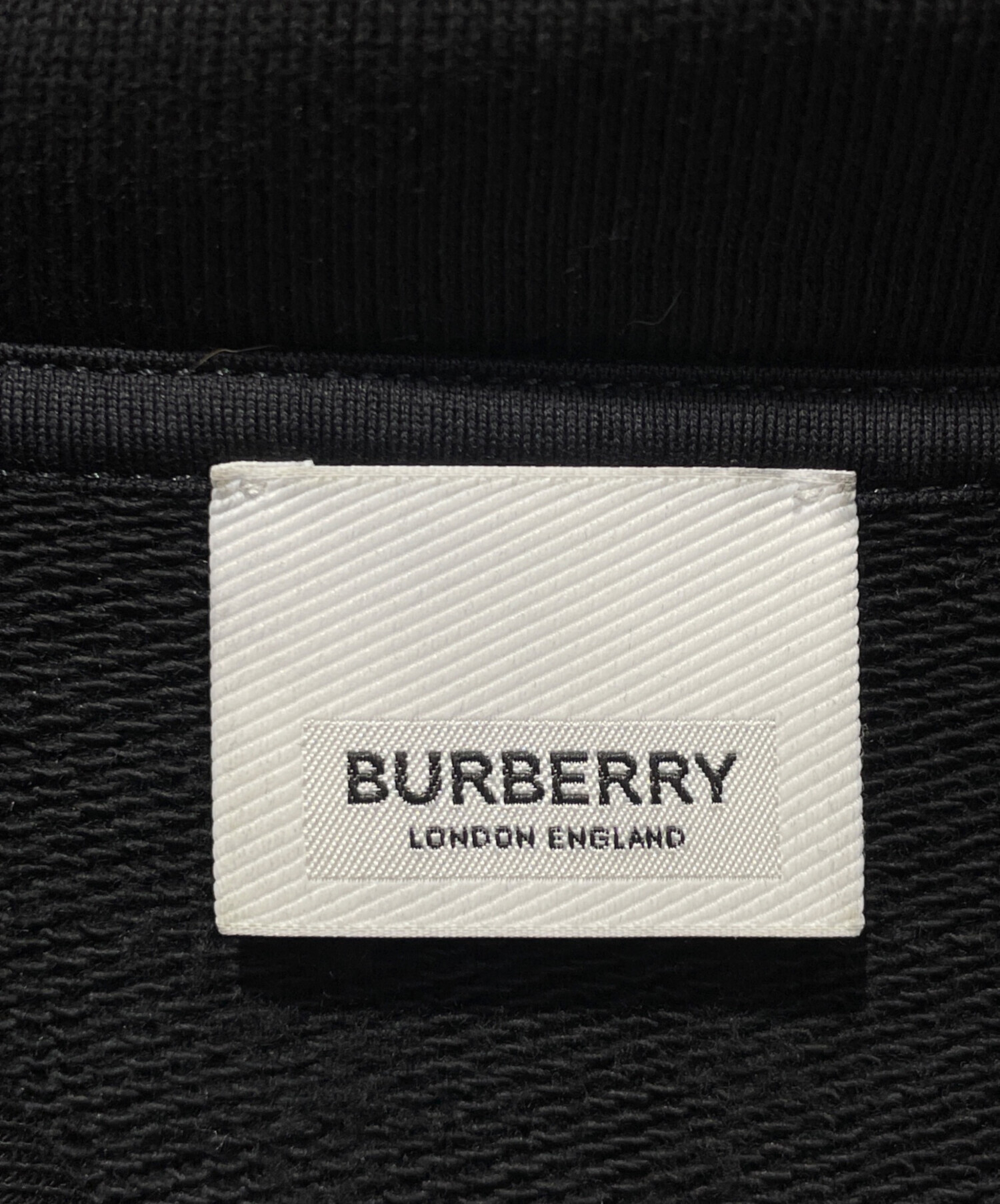 中古・古着通販】BURBERRY (バーバリー) ロゴ パーカー ブラック 