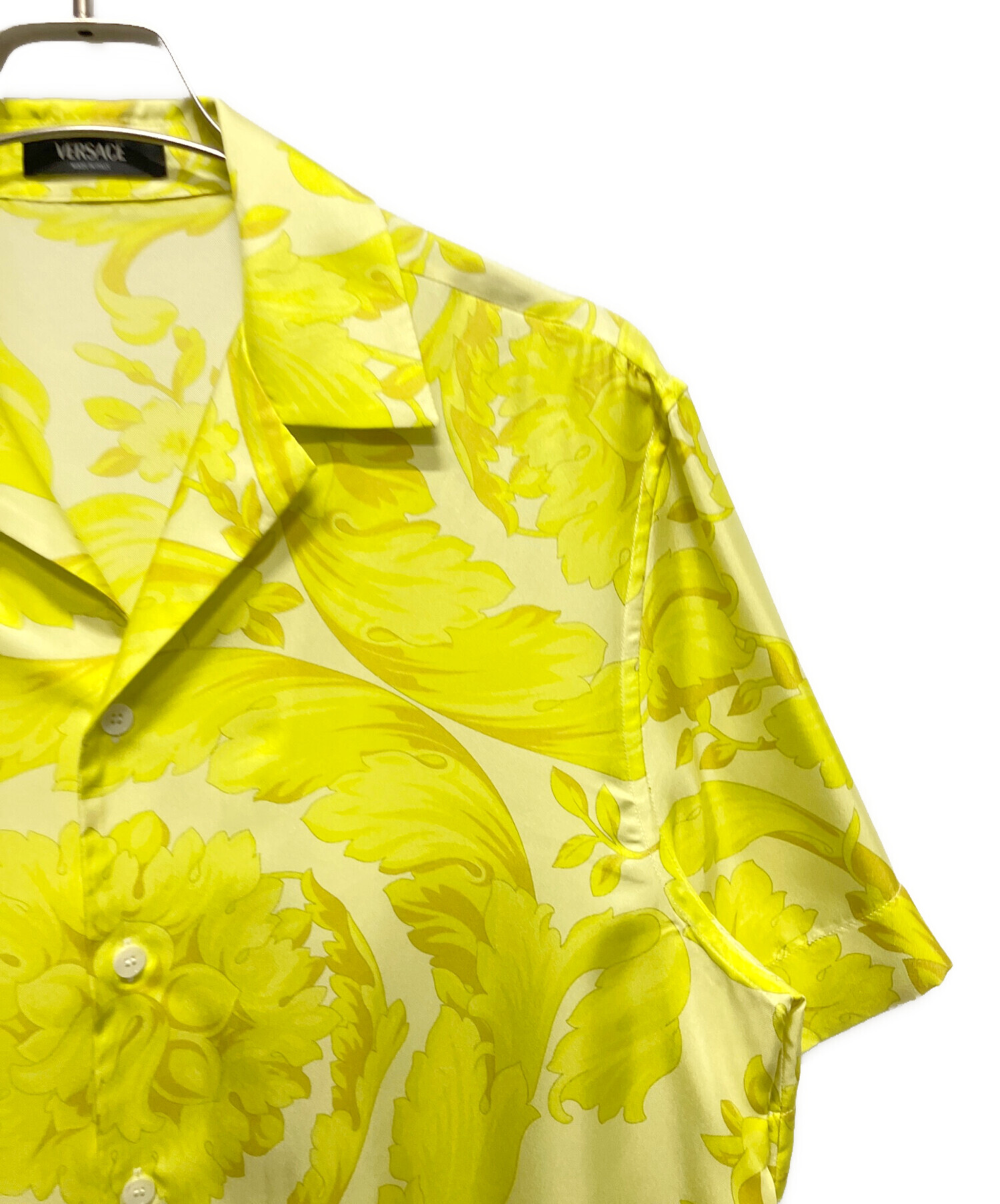 中古・古着通販】VERSACE (ヴェルサーチェ) リーフプリント半袖シャツ