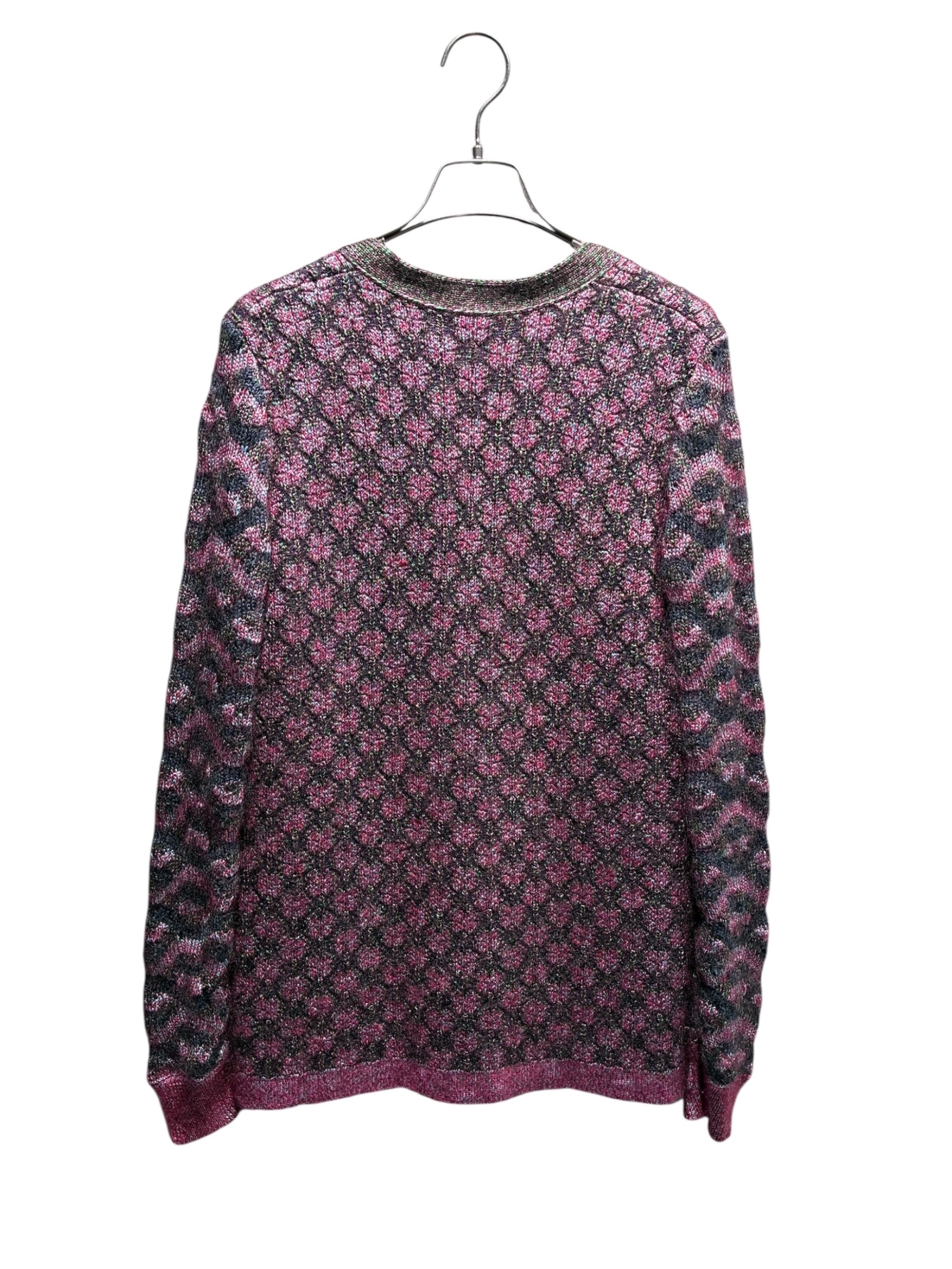 中古・古着通販】CHANEL (シャネル) ココボタンカーディガン パープル