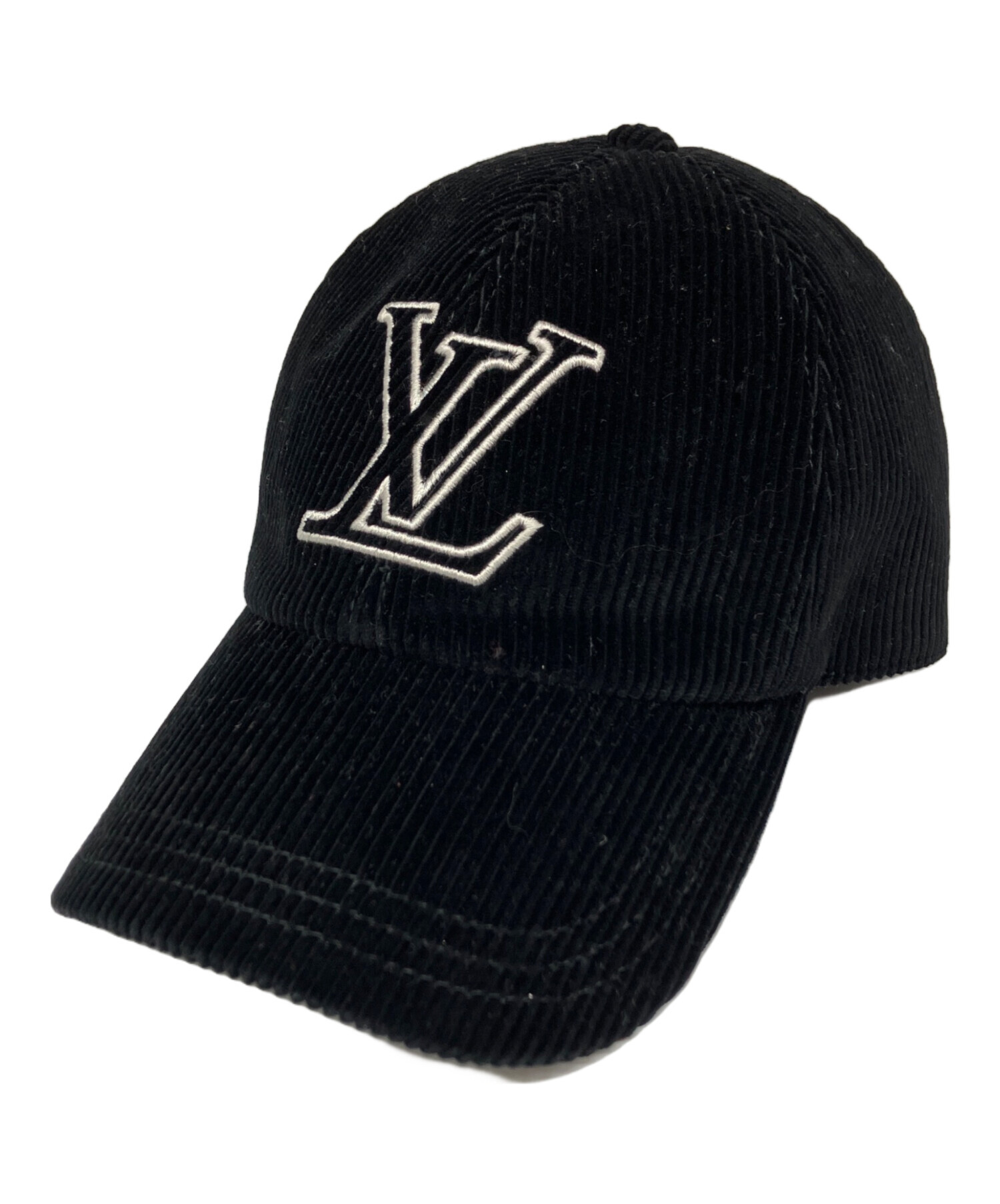 LOUIS VUITTON ブラック コーデュロイキャップ LV Signature Corduroy Cap S00 - Women - Accessories | LOUIS VUITTON ®