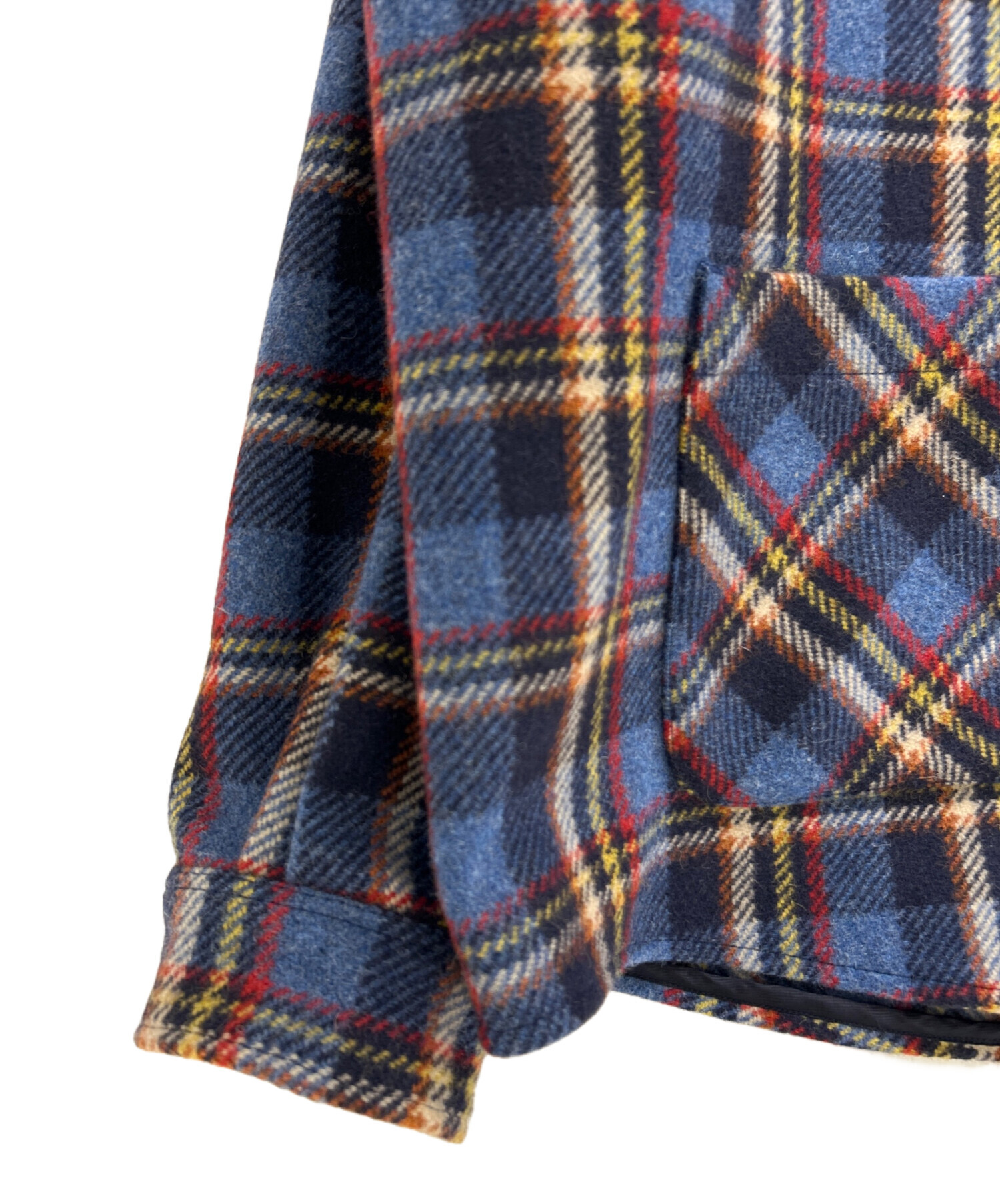 中古・古着通販】GUCCI (グッチ) タイガーワッペンチェックブルゾン