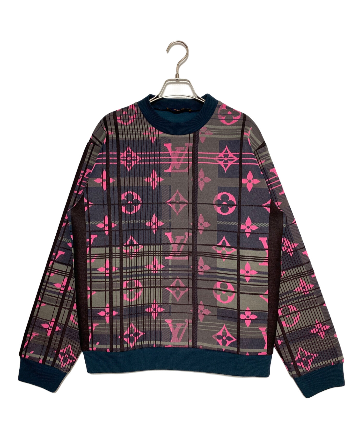 LOUIS VUITTON 22AW モノグラム ジャガード スウェット　XS 中古・古着通販】LOUIS VUITTON (ルイ ヴィトン) モノグラムジャガード
