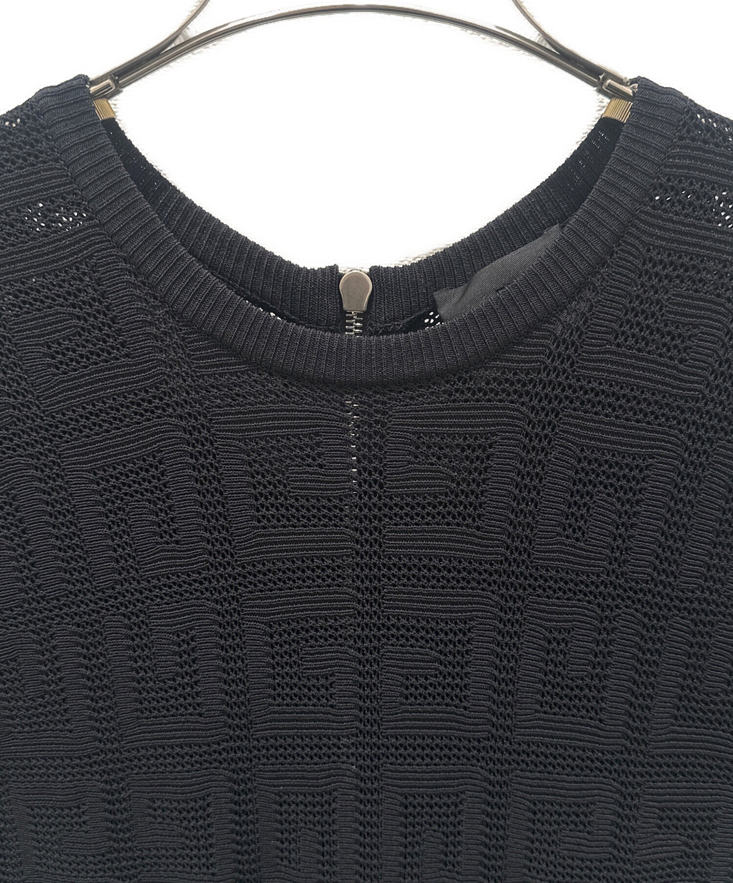中古・古着通販】GIVENCHY (ジバンシィ) 4Gニットワンピース ブラック 