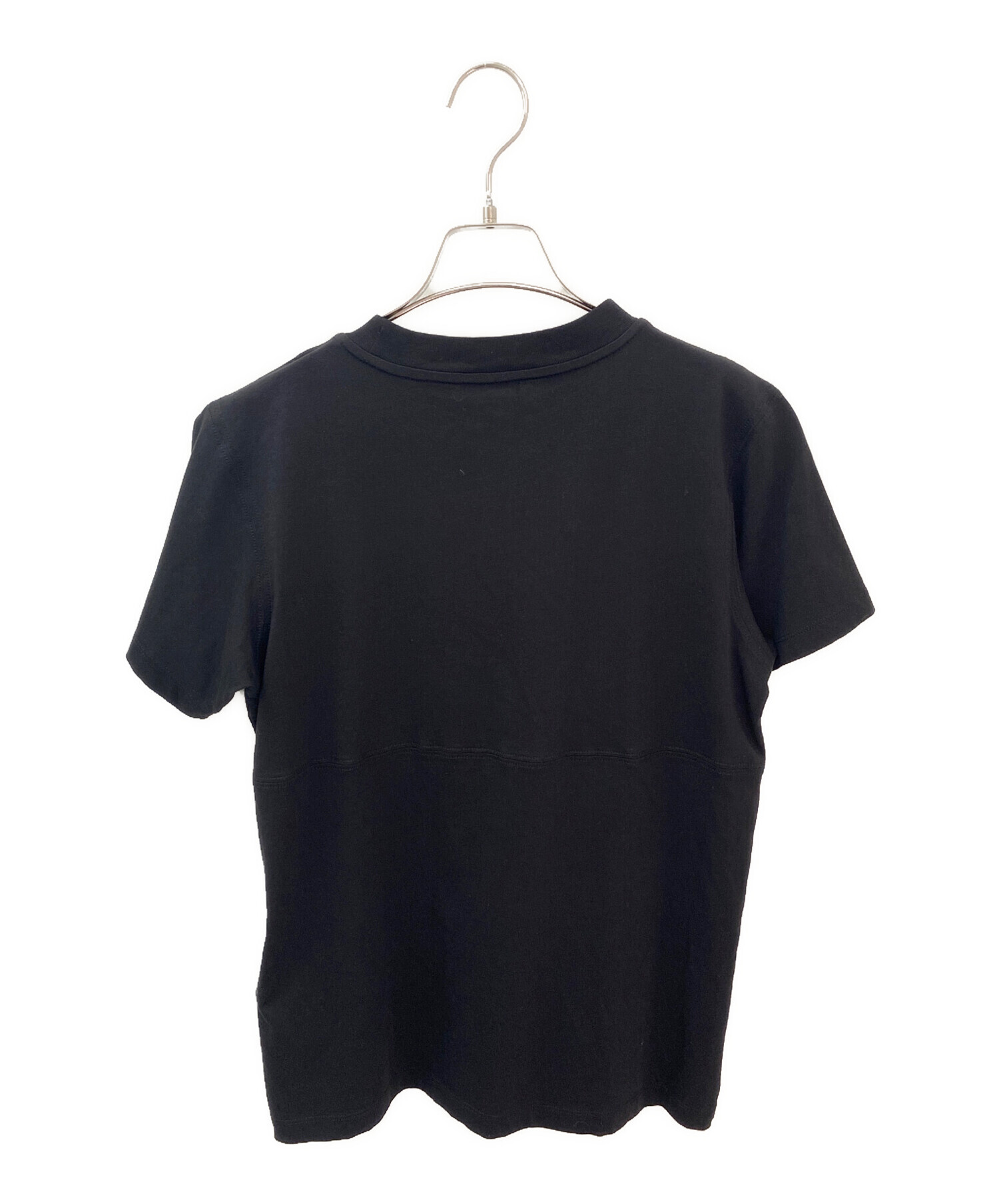 中古・古着通販】MONCLER (モンクレール) ロゴTシャツ ブラック サイズ