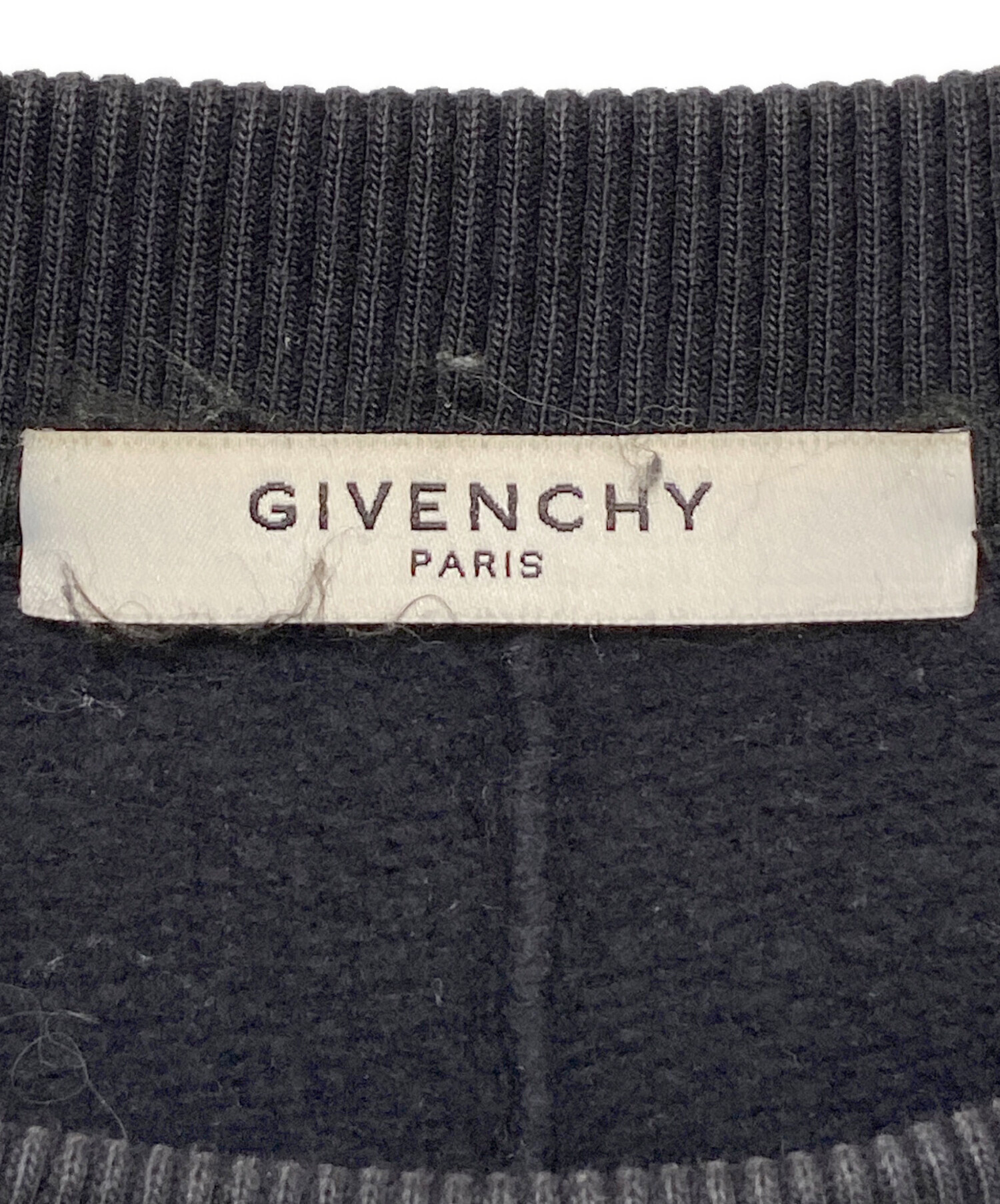 中古・古着通販】GIVENCHY (ジバンシィ) プリントスウェット ブラック 