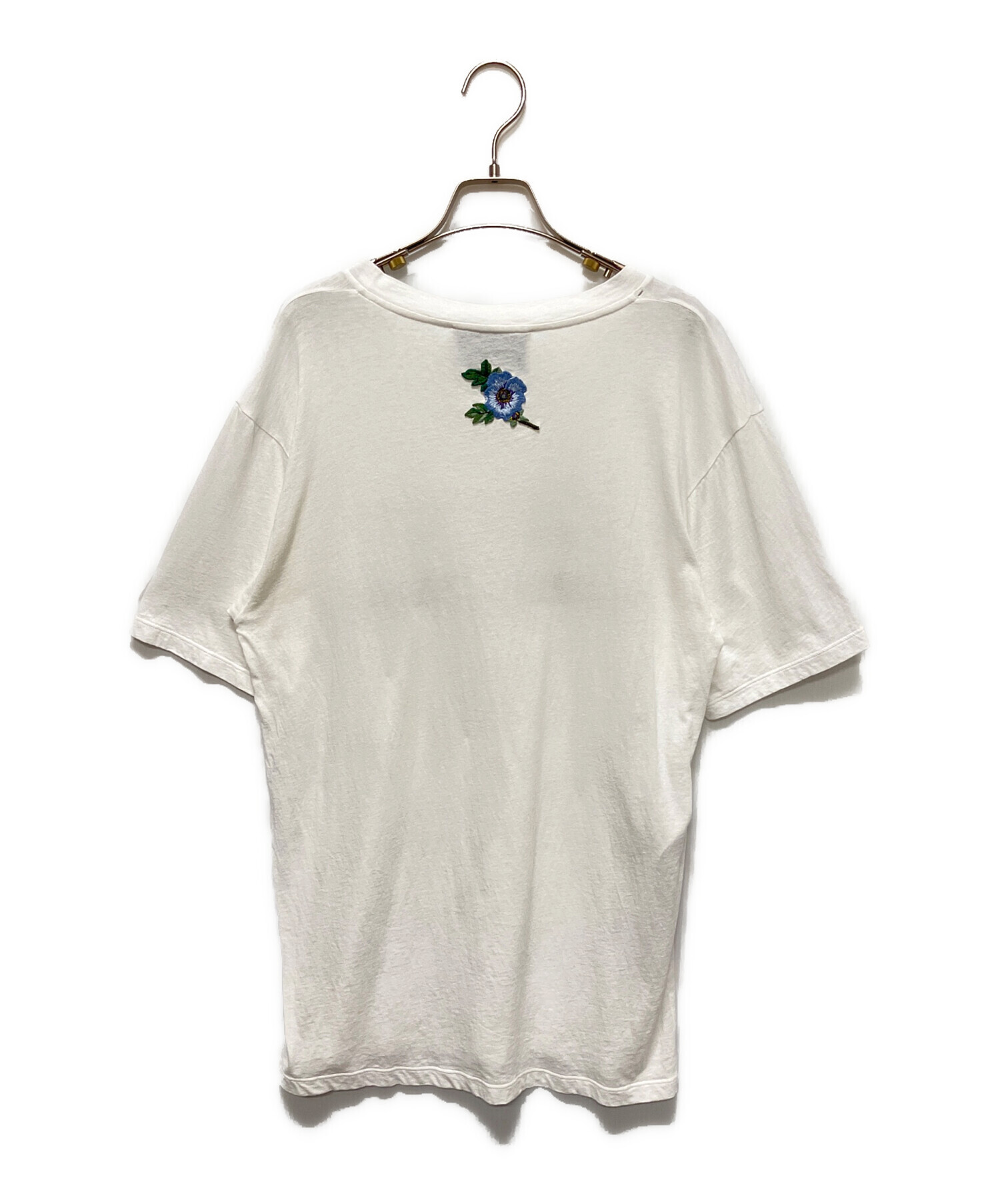 中古・古着通販】GUCCI (グッチ) ダメージ加工ロゴTシャツ ホワイト 