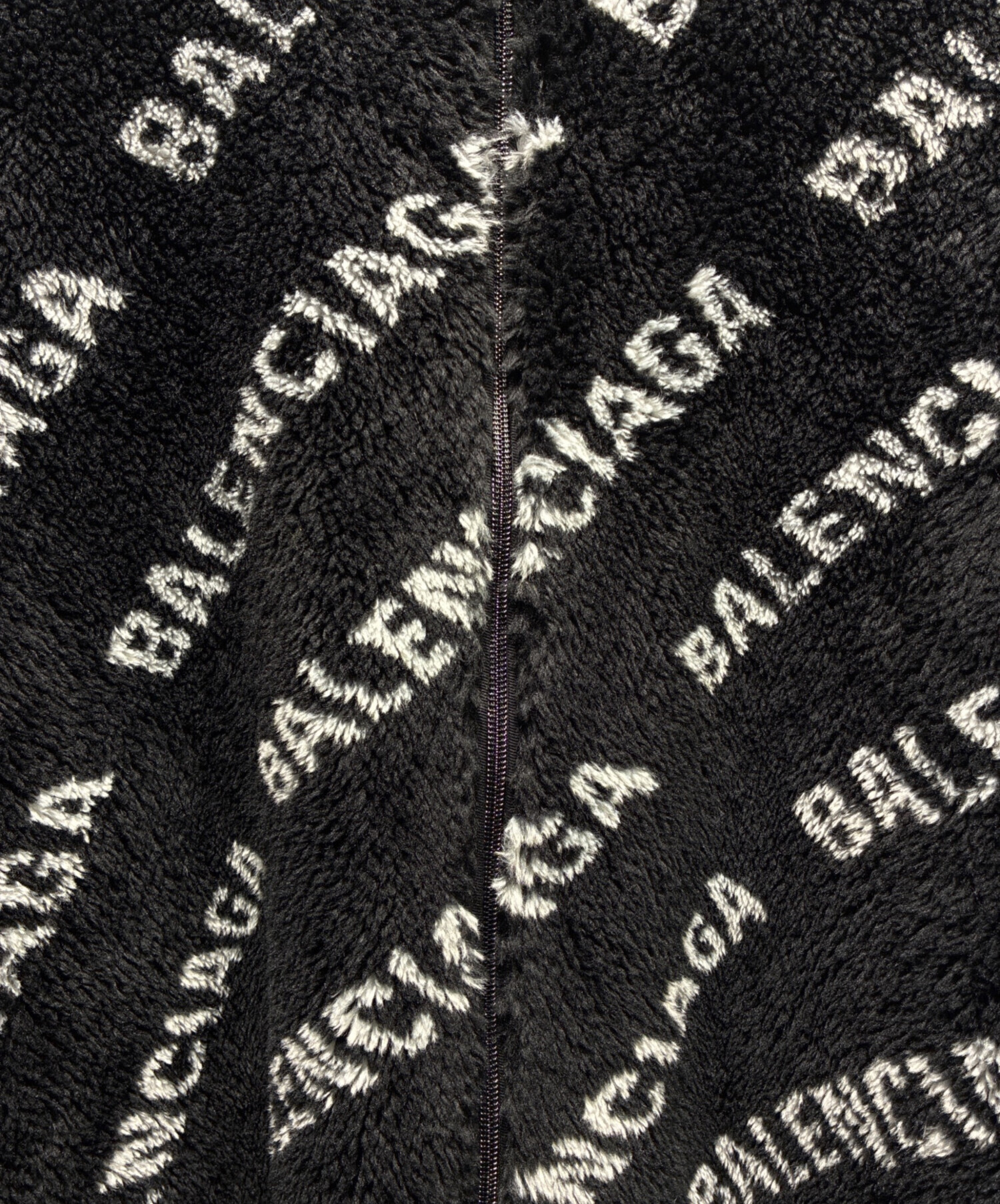 BALENCIAGA ウール オールオーバー コート ロゴ 中古・古着通販】BALENCIAGA (バレンシアガ) オールオーバーロゴ