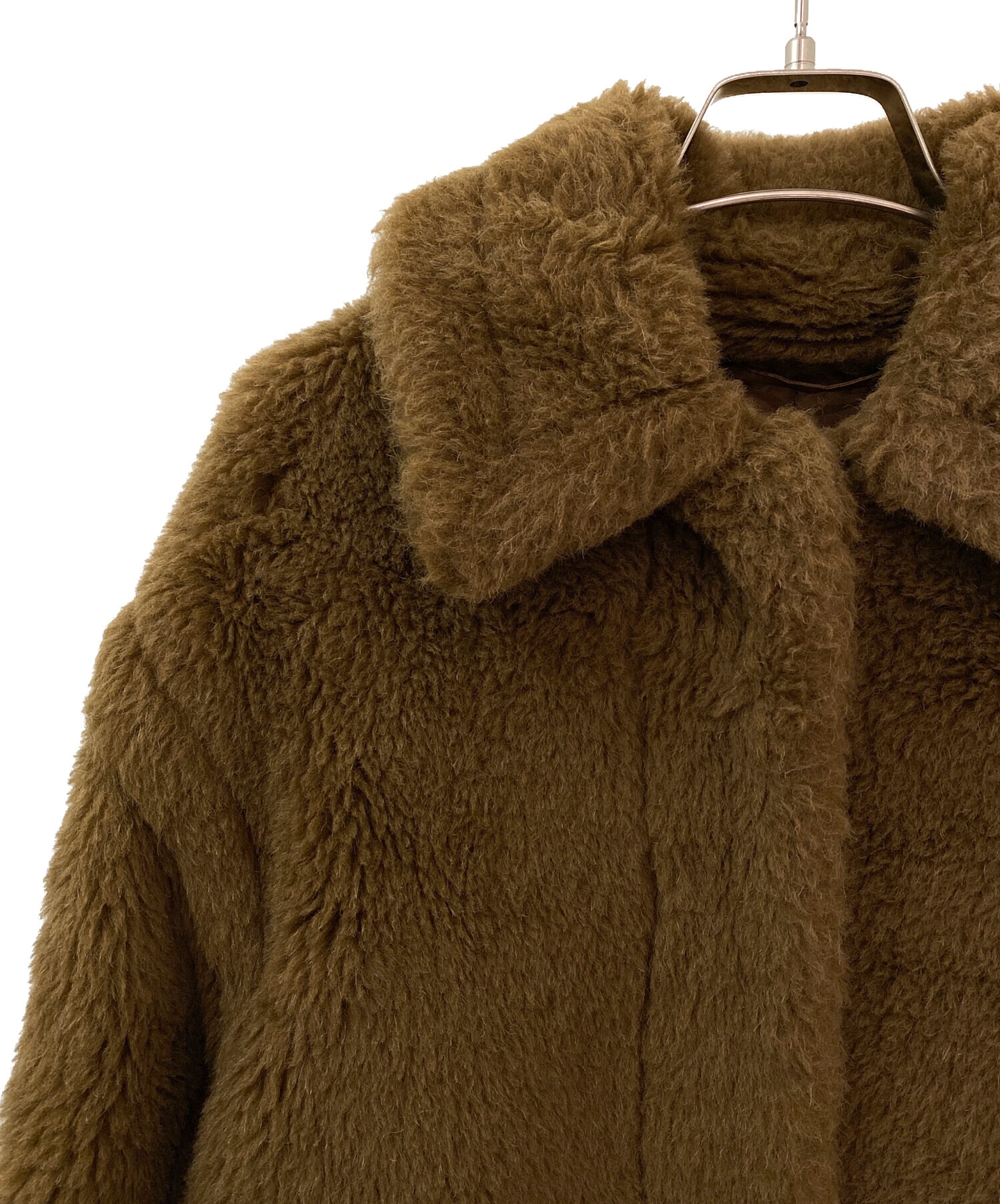 中古・古着通販】MaxMara (マックスマーラ) テディベアコート ブラウン