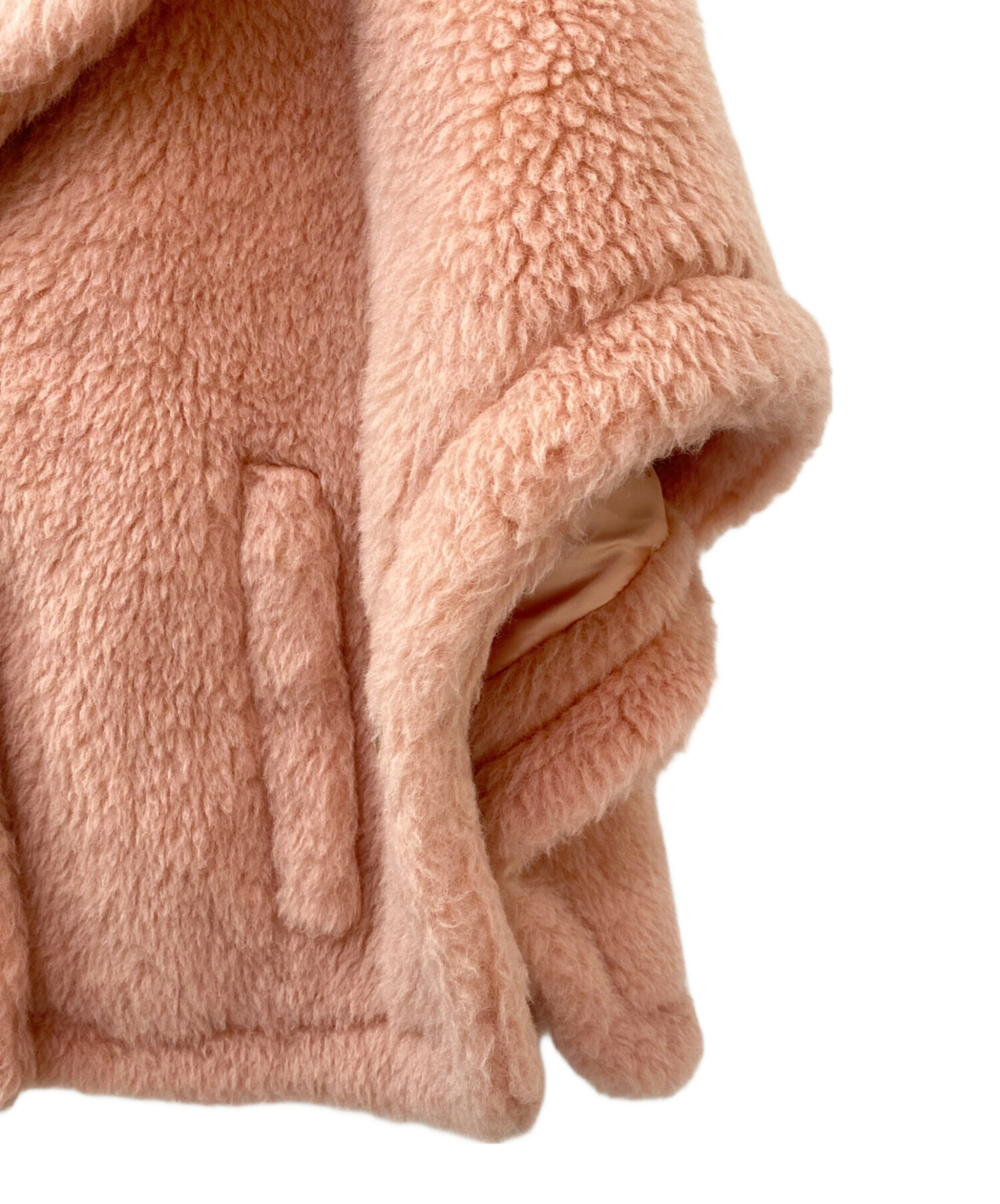 中古・古着通販】MaxMara (マックスマーラ) テディベアポンチョ ピンク