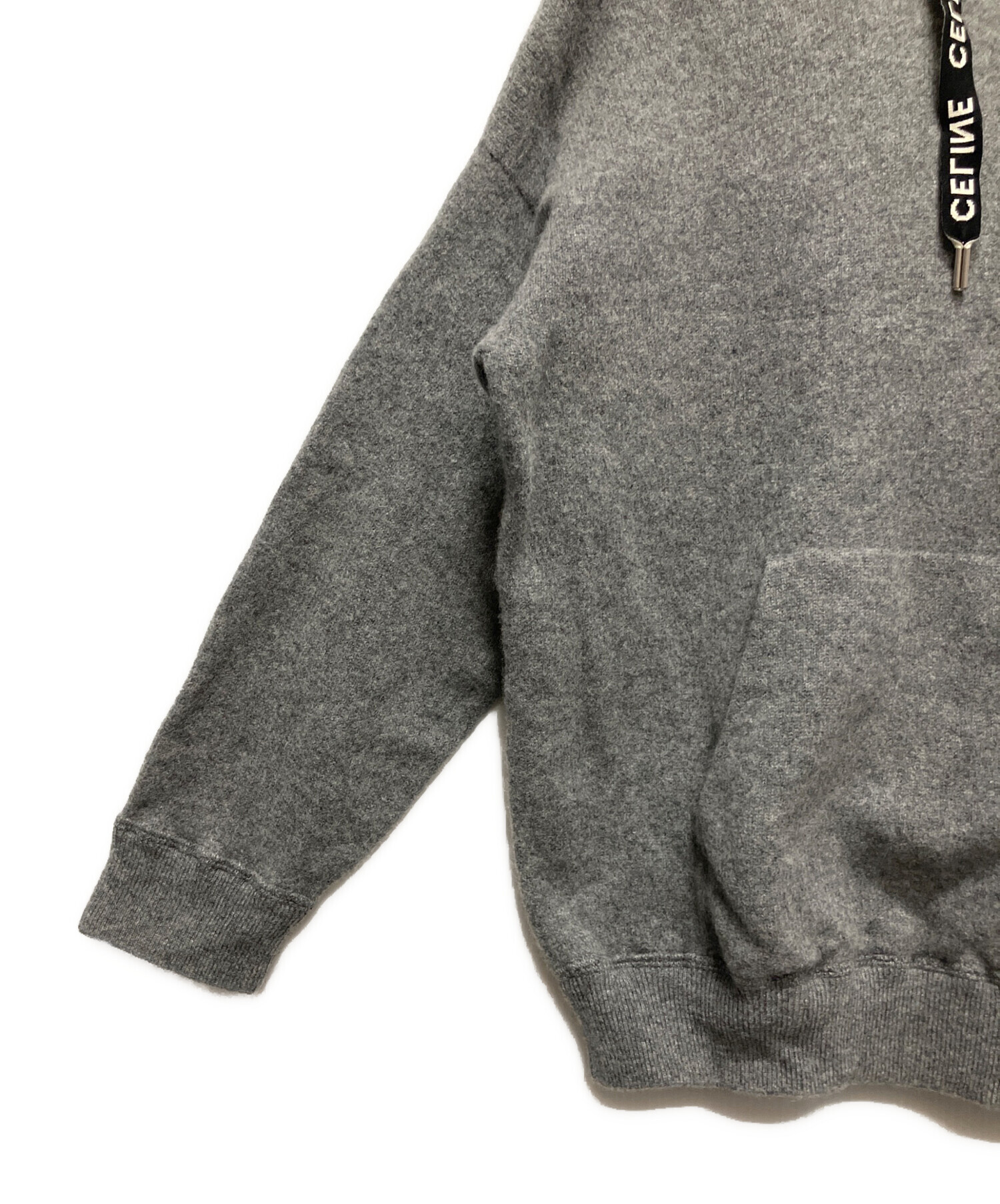 中古・古着通販】CELINE (セリーヌ) Wool Cashmere Knit Hoodie(ウール