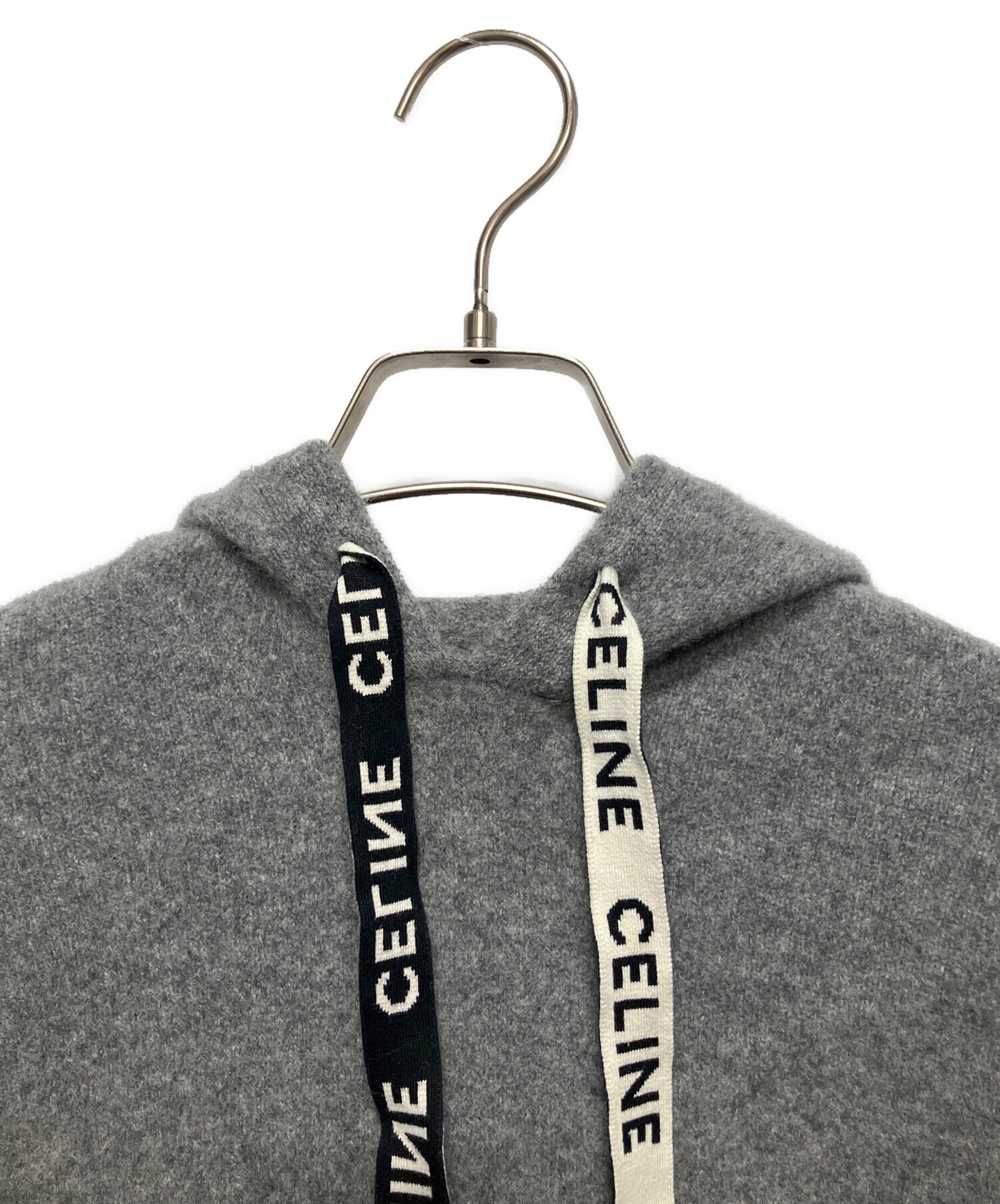 中古・古着通販】CELINE (セリーヌ) Wool Cashmere Knit Hoodie(ウール