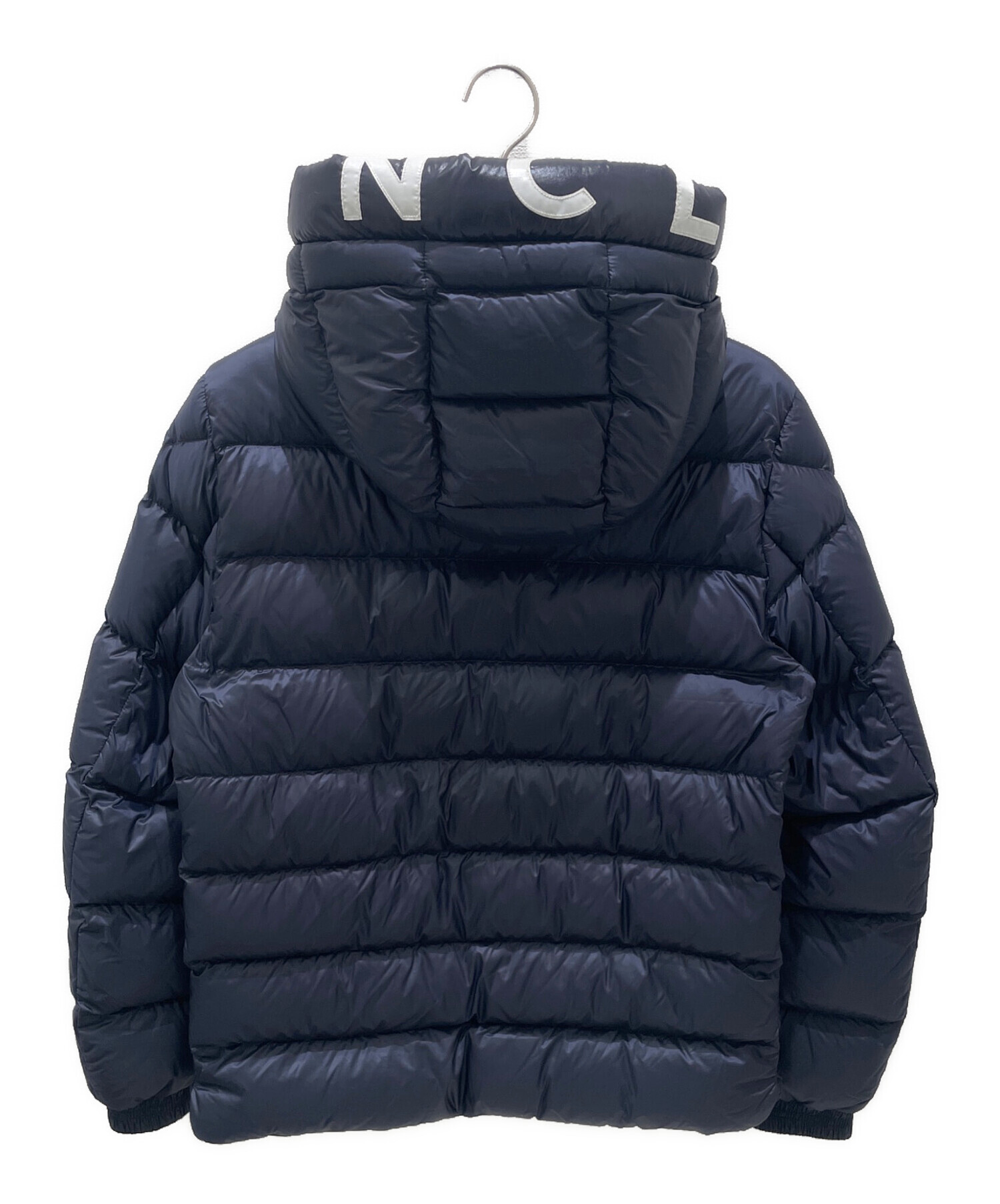 MONCLER フード付きダウンジャケット サイズ0 ネイビー MONCLER 
