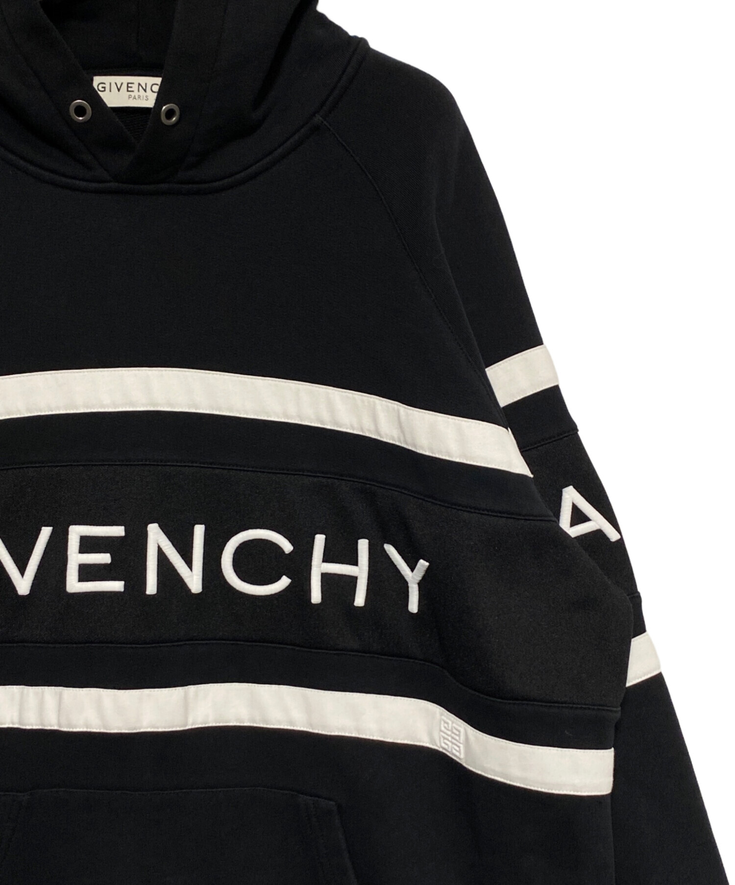 中古・古着通販】GIVENCHY (ジバンシィ) ロゴパーカー ブラック サイズ