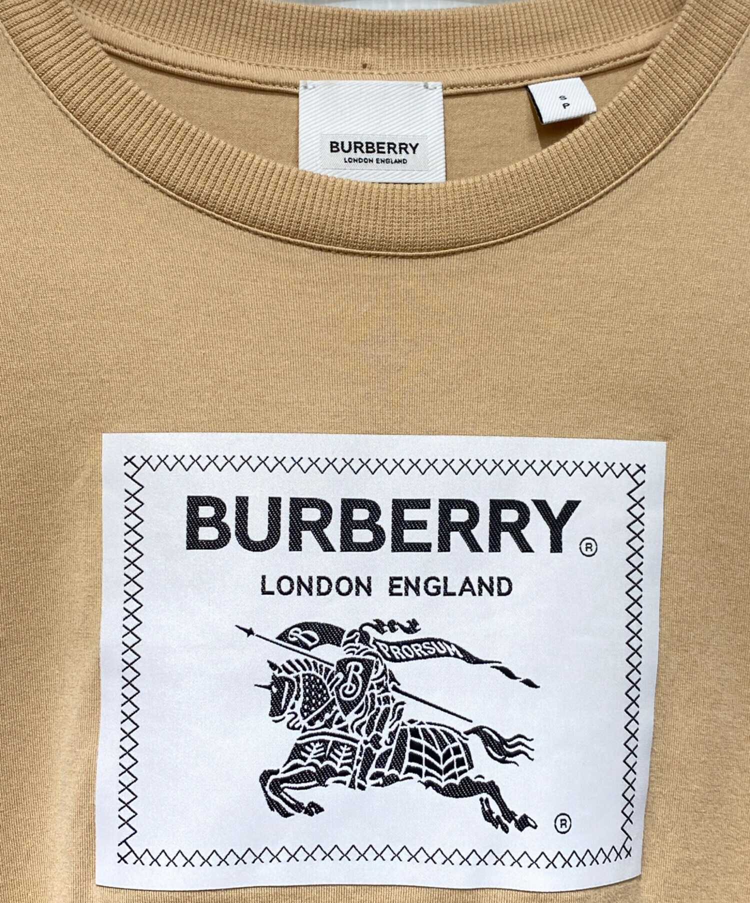 中古・古着通販】BURBERRY (バーバリー) ホースロゴパッチTシャツ 