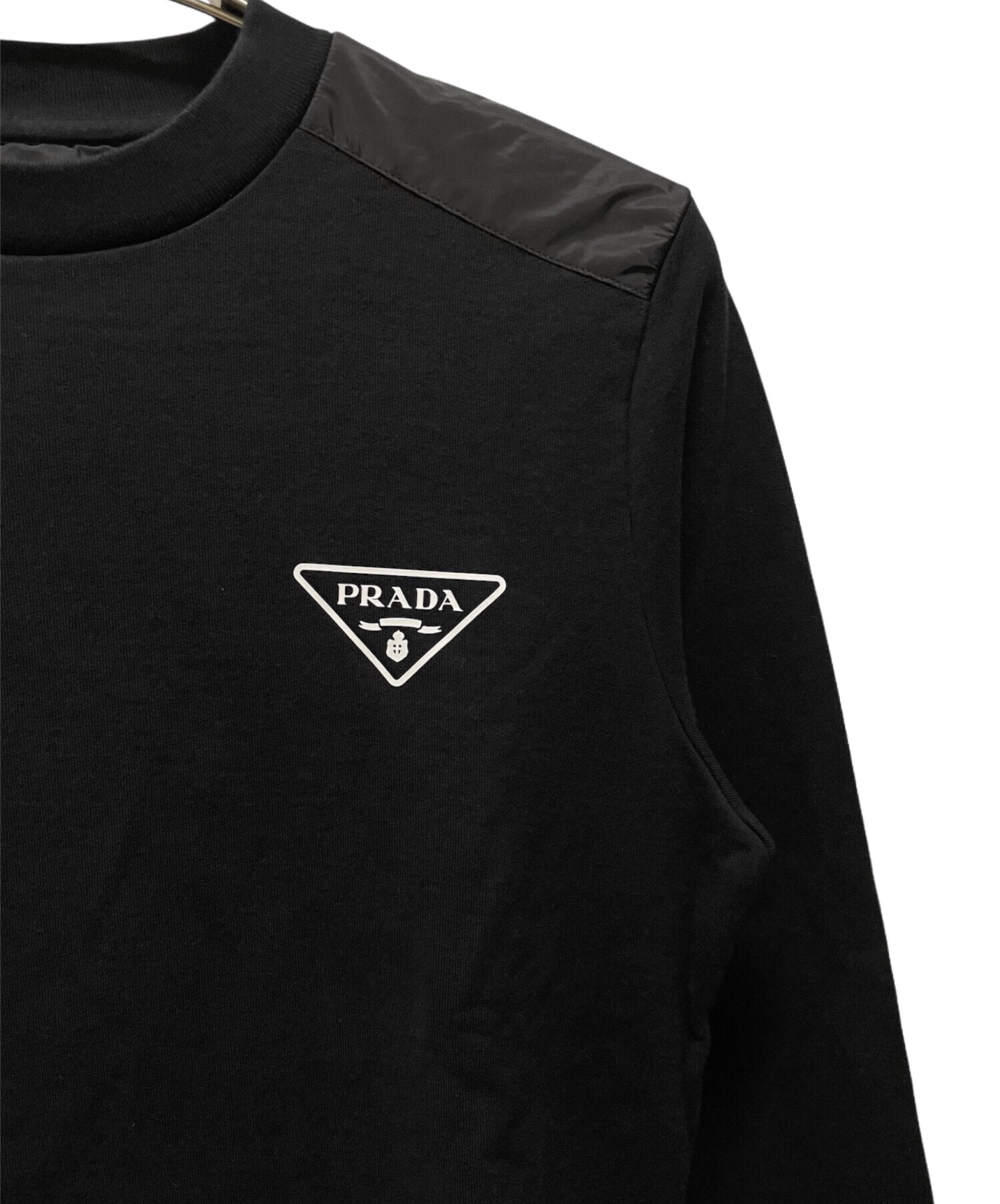 中古・古着通販】PRADA (プラダ) トライアングルロゴプリントクルー