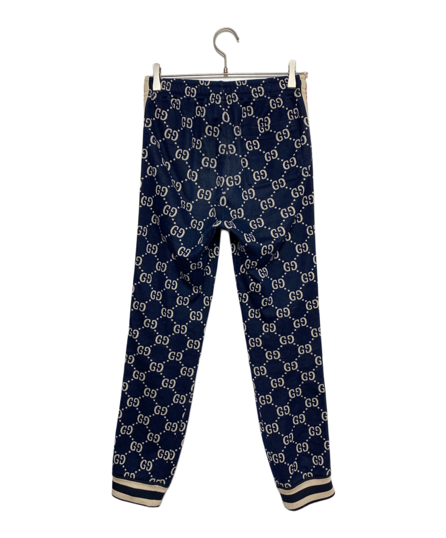 中古・古着通販】GUCCI (グッチ) GGジャガードトラックパンツ ネイビー 