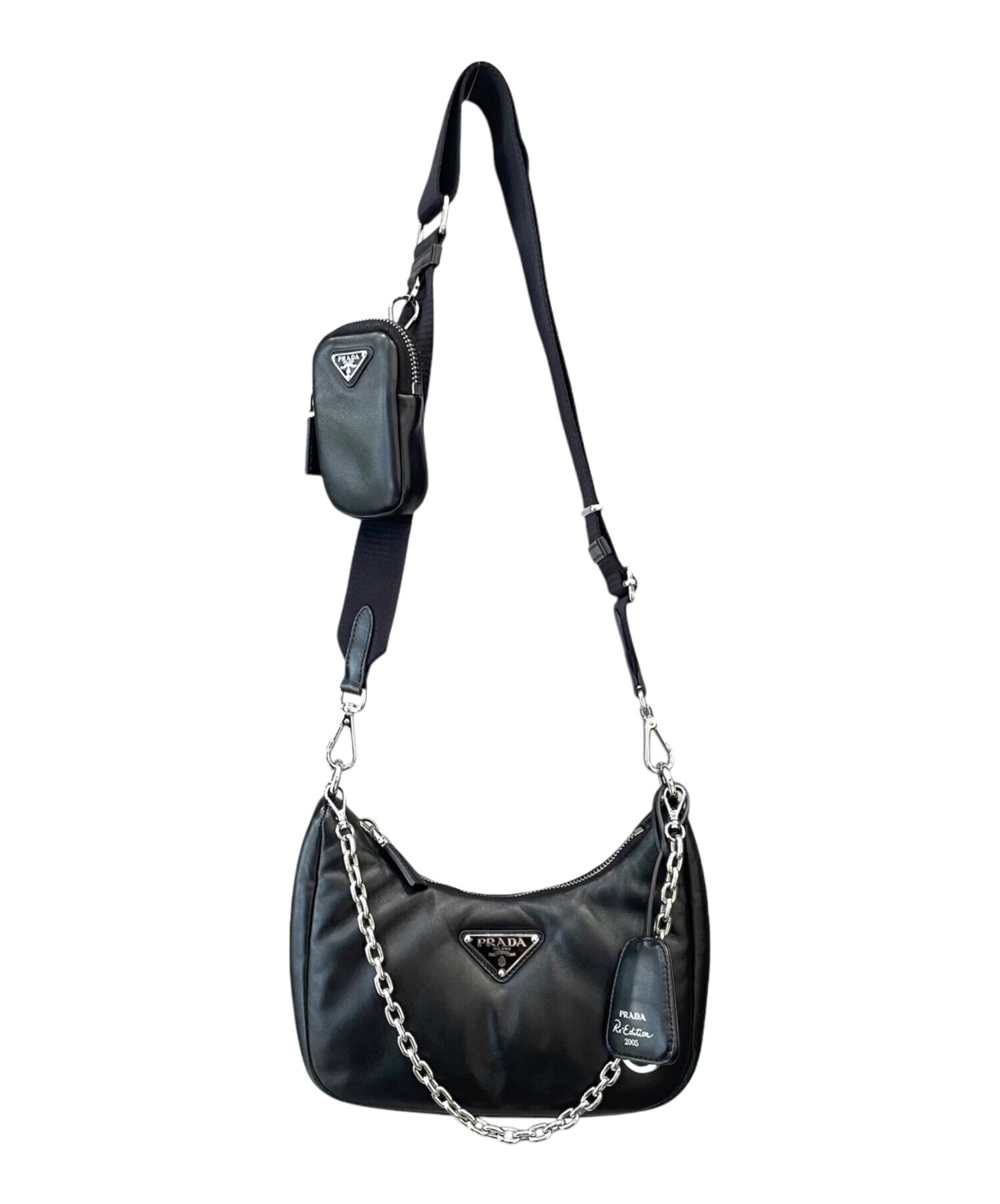 PRADA バッグ 廃盤モデル 極美品 PRADA Logo Handbag Hobobag Brown Vintage c7p34v – VintageShop solo