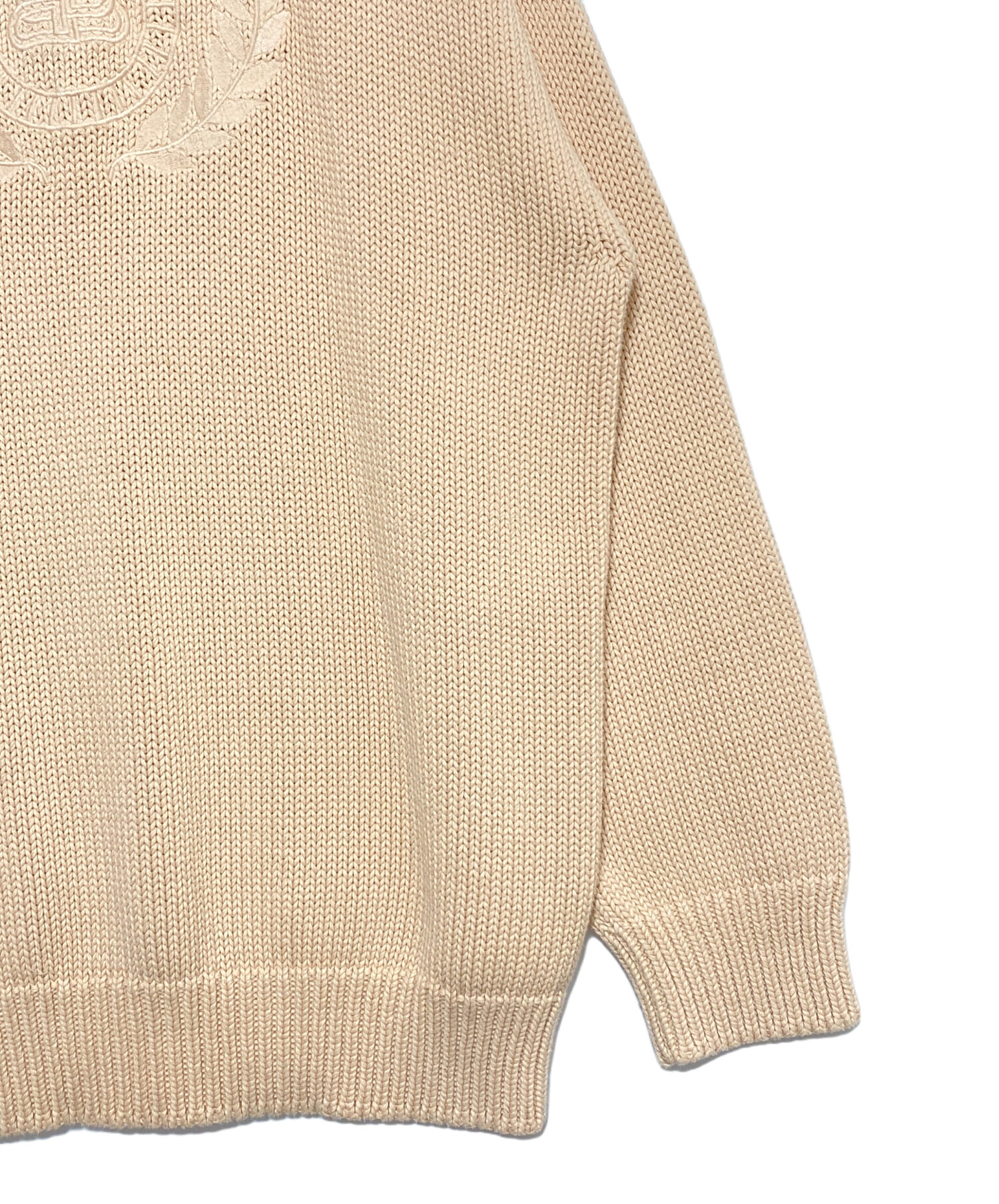 BALENCIAGA オーバーサイズニット エンブロイダリー ロゴ バレンシアガ