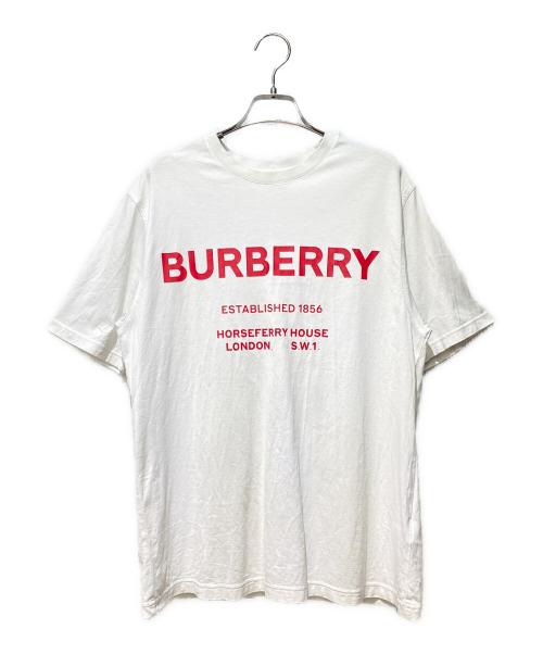 バーバリー　S 未使用　Tシャツ　現行タグ 中古・古着通販】BURBERRY (バーバリー) ロゴTシャツ ホワイト サイズ