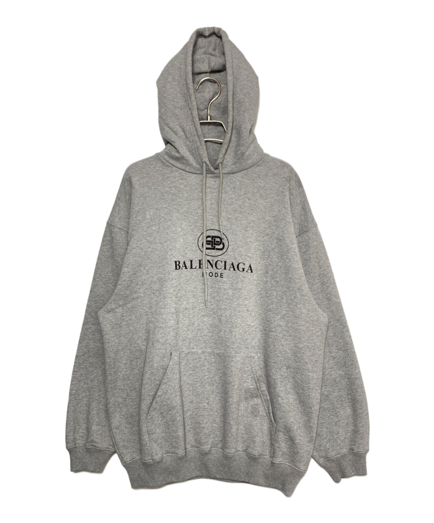 中古・古着通販】BALENCIAGA (バレンシアガ) ロゴパーカー グレー 