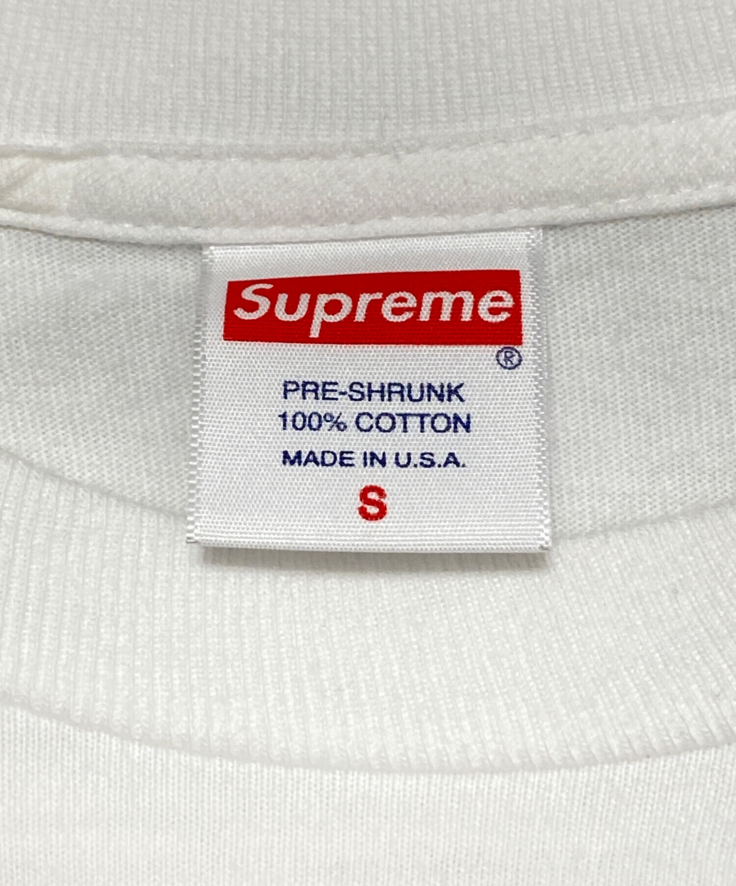 中古・古着通販】SUPREME (シュプリーム) Box Logo L/S Tee ホワイト