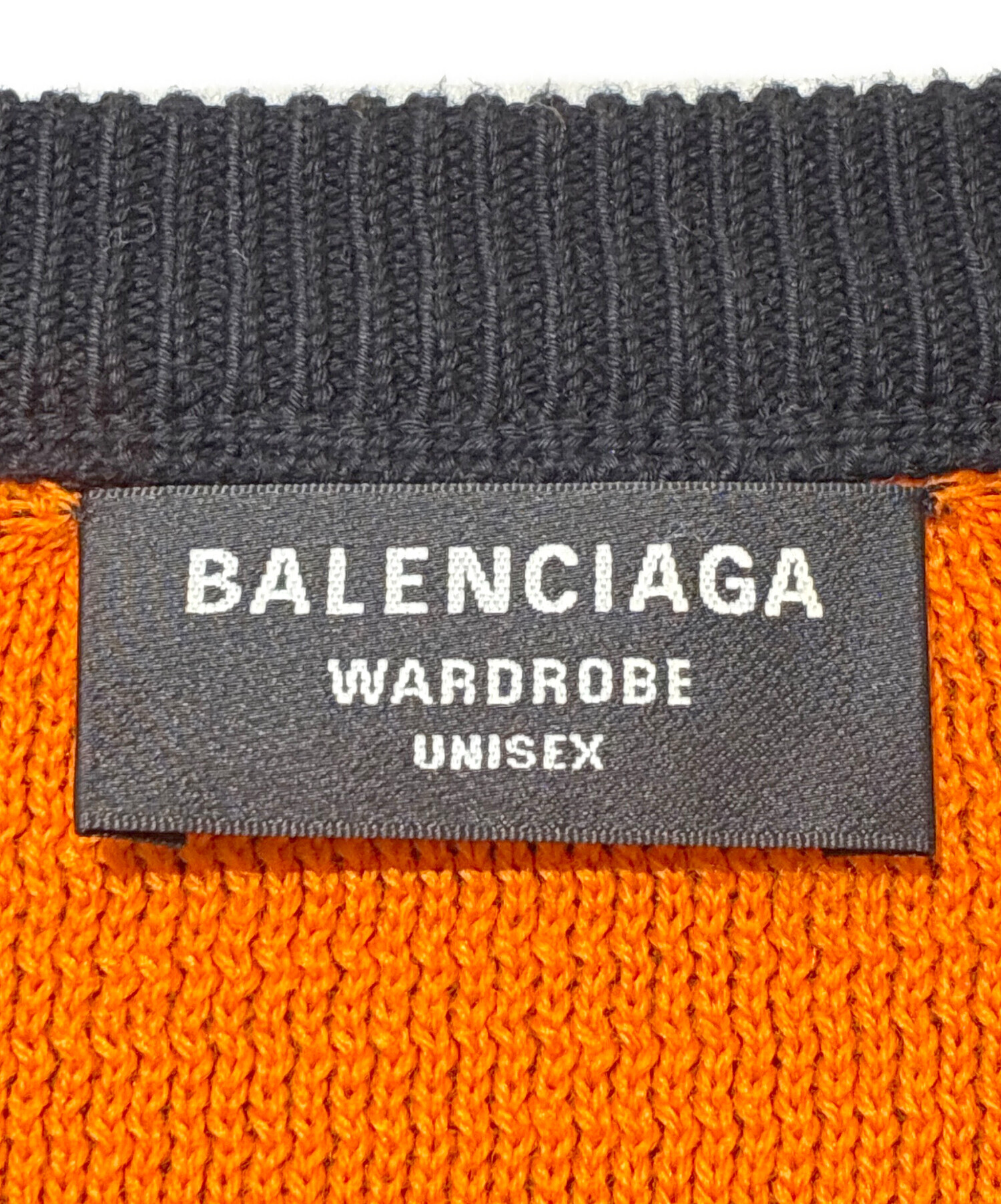 【未使用】バレンシアガスポーツ　ウールセーター　L　オレンジ　秋冬　高級ニット 未使用】バレンシアガスポーツ ウールセーター L オレンジ 秋冬 高級