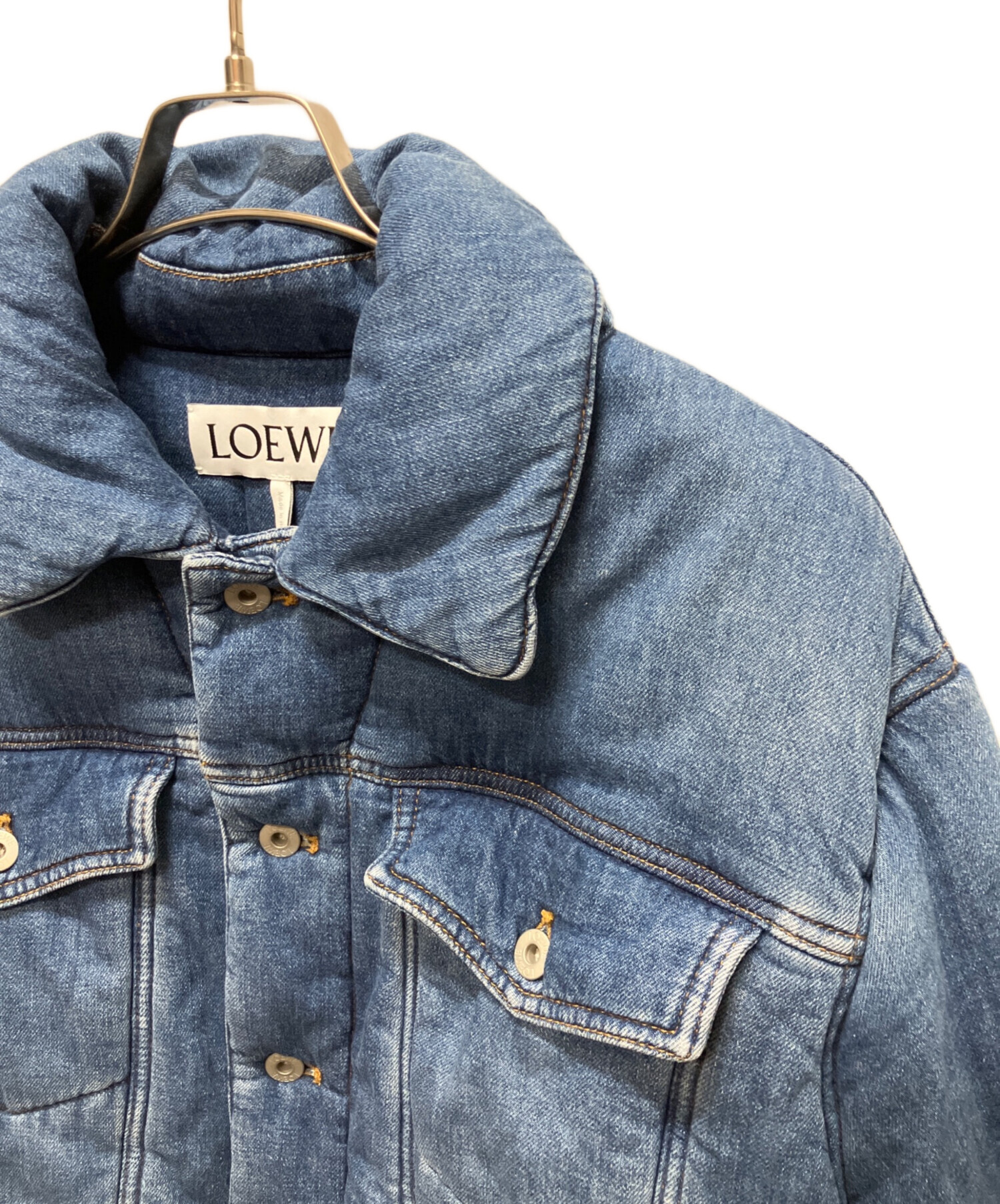 中古・古着通販】LOEWE (ロエベ) 中綿デニムジャケット H526Y50X09
